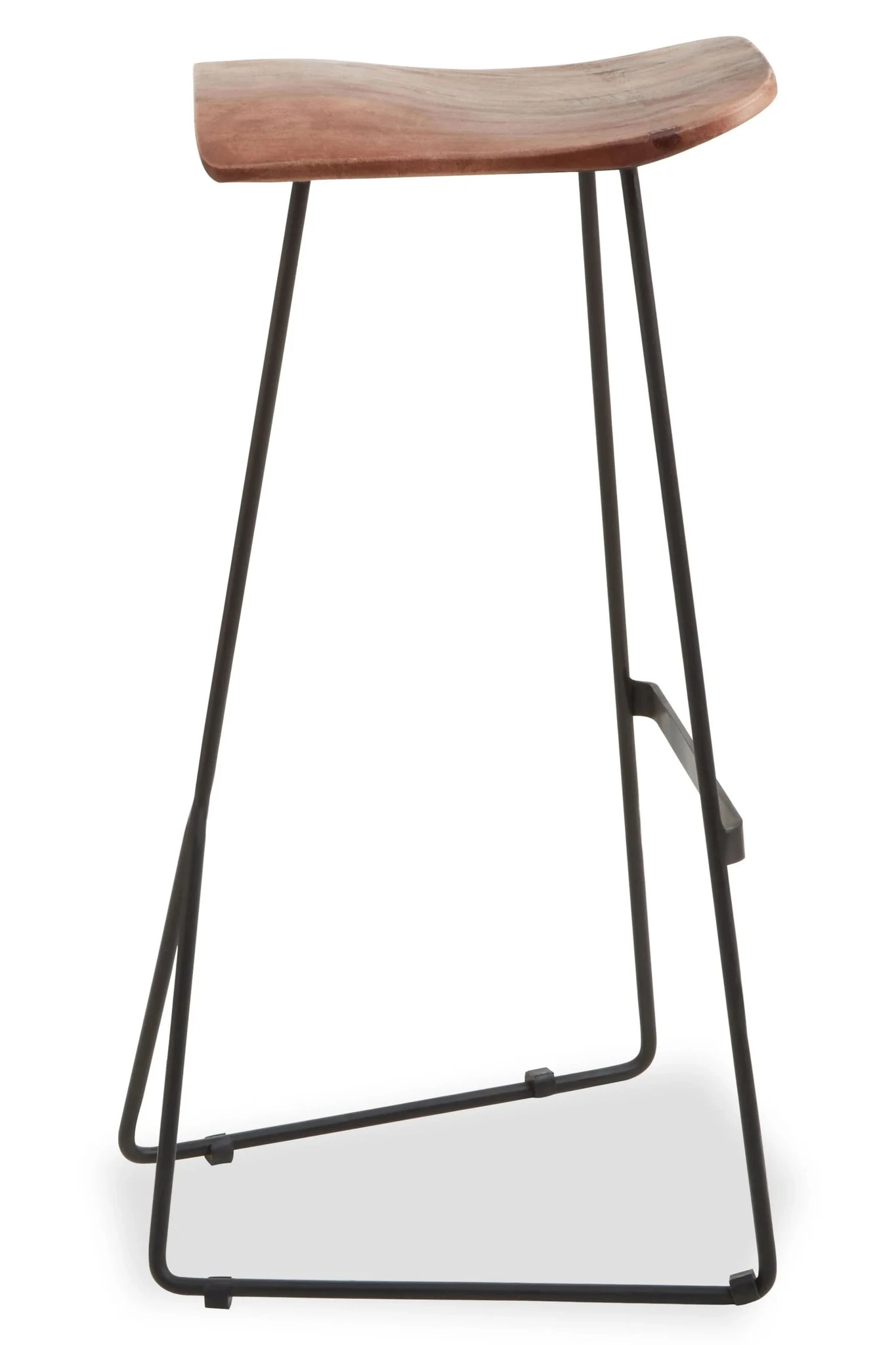 Nandri Acacia Wood with Black Frame Bar Stool - Seating, photo 4 of 8