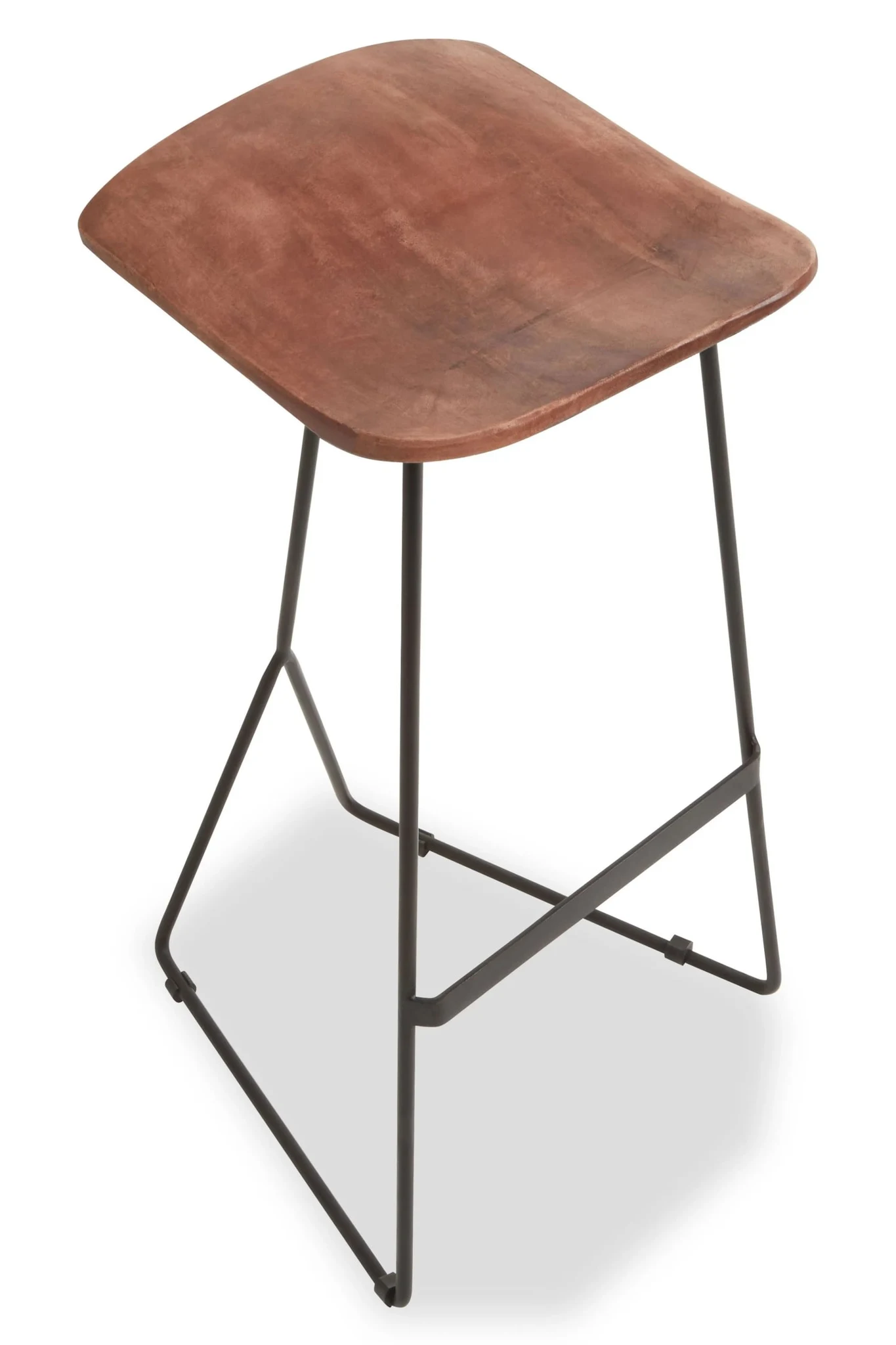 Nandri Acacia Wood with Black Frame Bar Stool - Seating, photo 3 of 8
