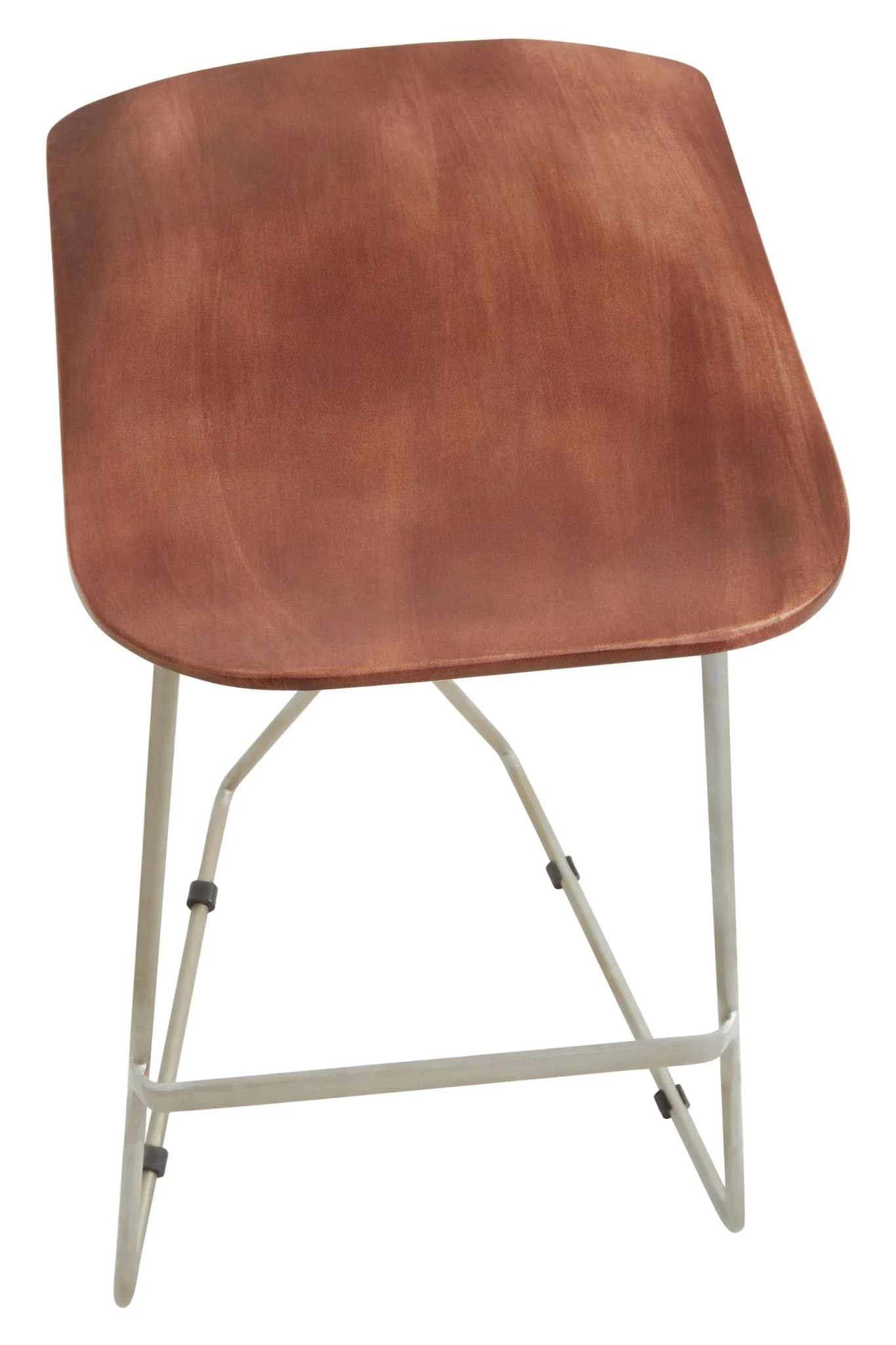 Nandri Acacia Wood with Antique Silver Frame Bar Stool - Seating, photo 8 of 8