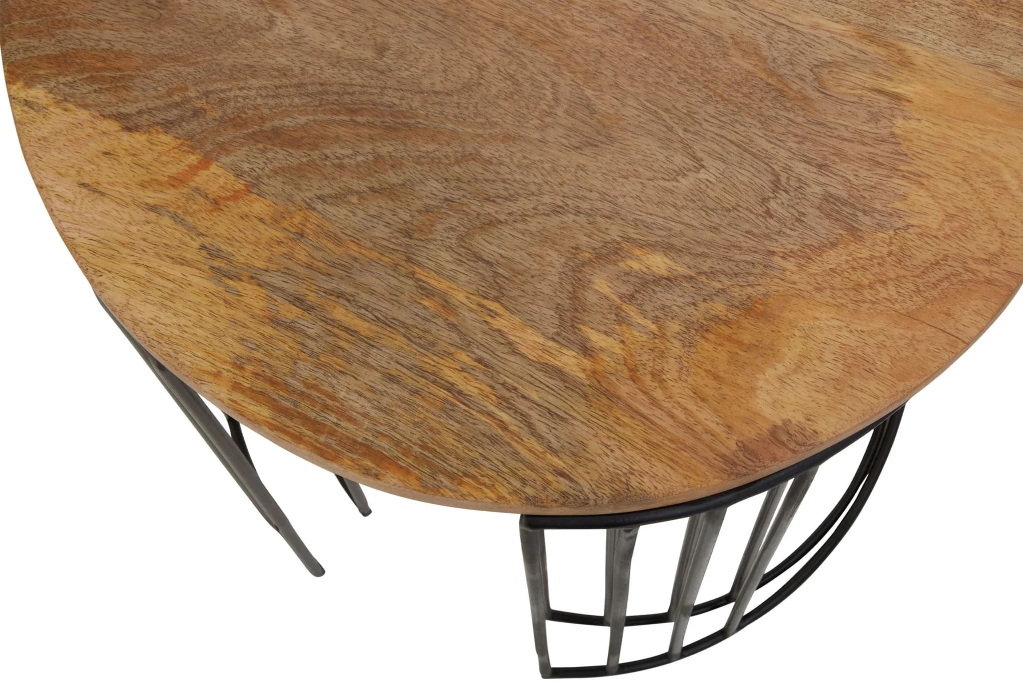 Nandri Set Of 2 Mango Wood Side Tables - Tables, photo 7 of 8