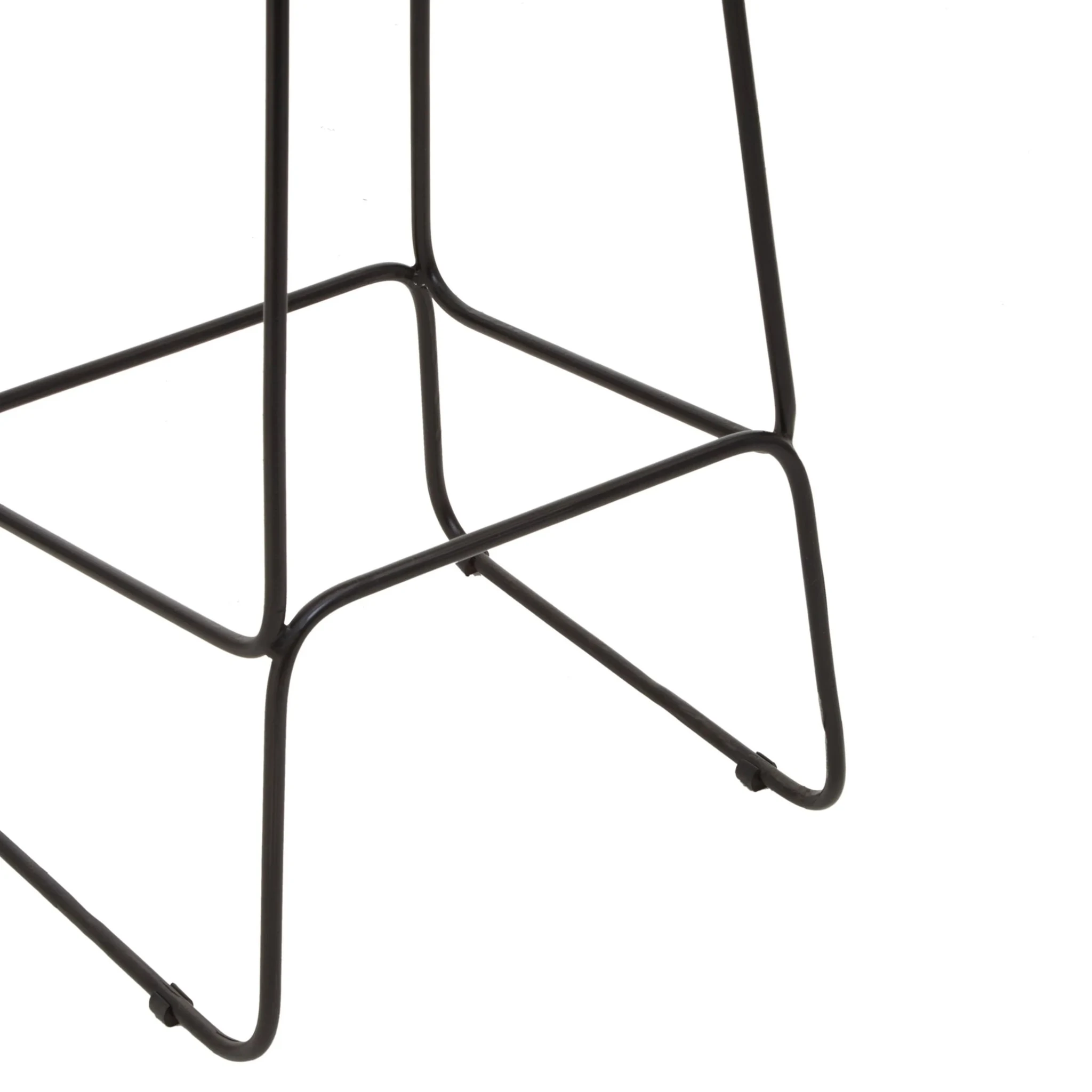 Nandri Acacia Wood and Black Frame Bar Stool - Seating, photo 7 of 8