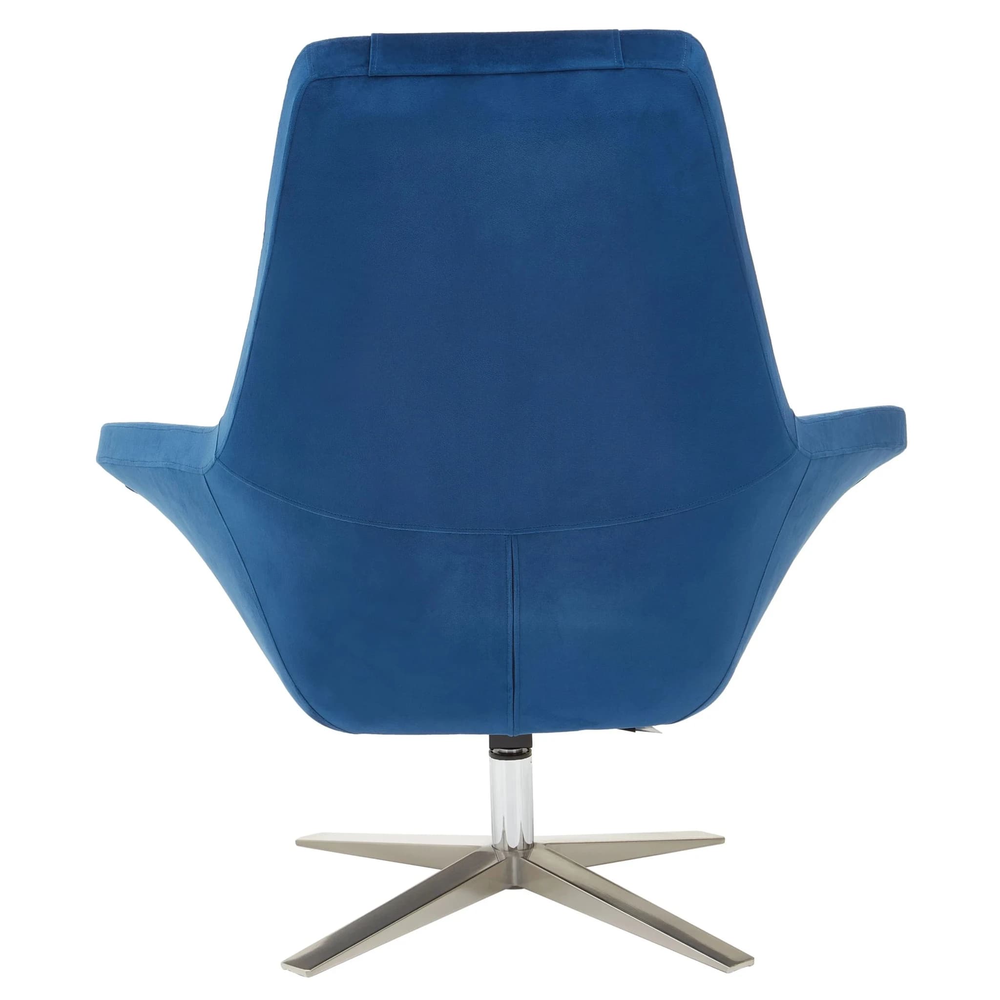 Kalo Navy Velvet Swivel Lounge Chair - Seating, photo 8 of 8