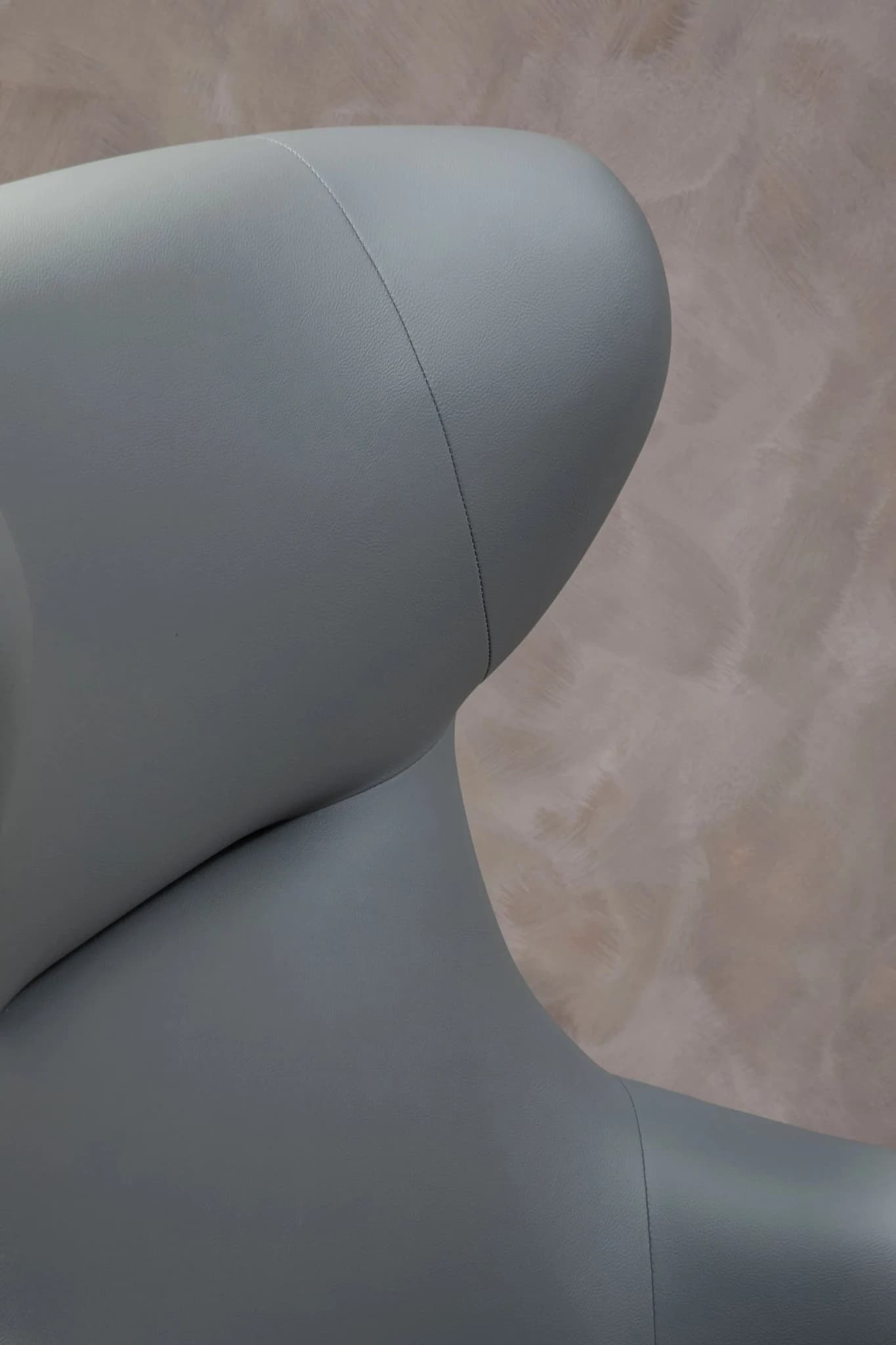 Kiev Grey Fabric and Black Leather Effect Armchair - Seating, photo 3 of 8