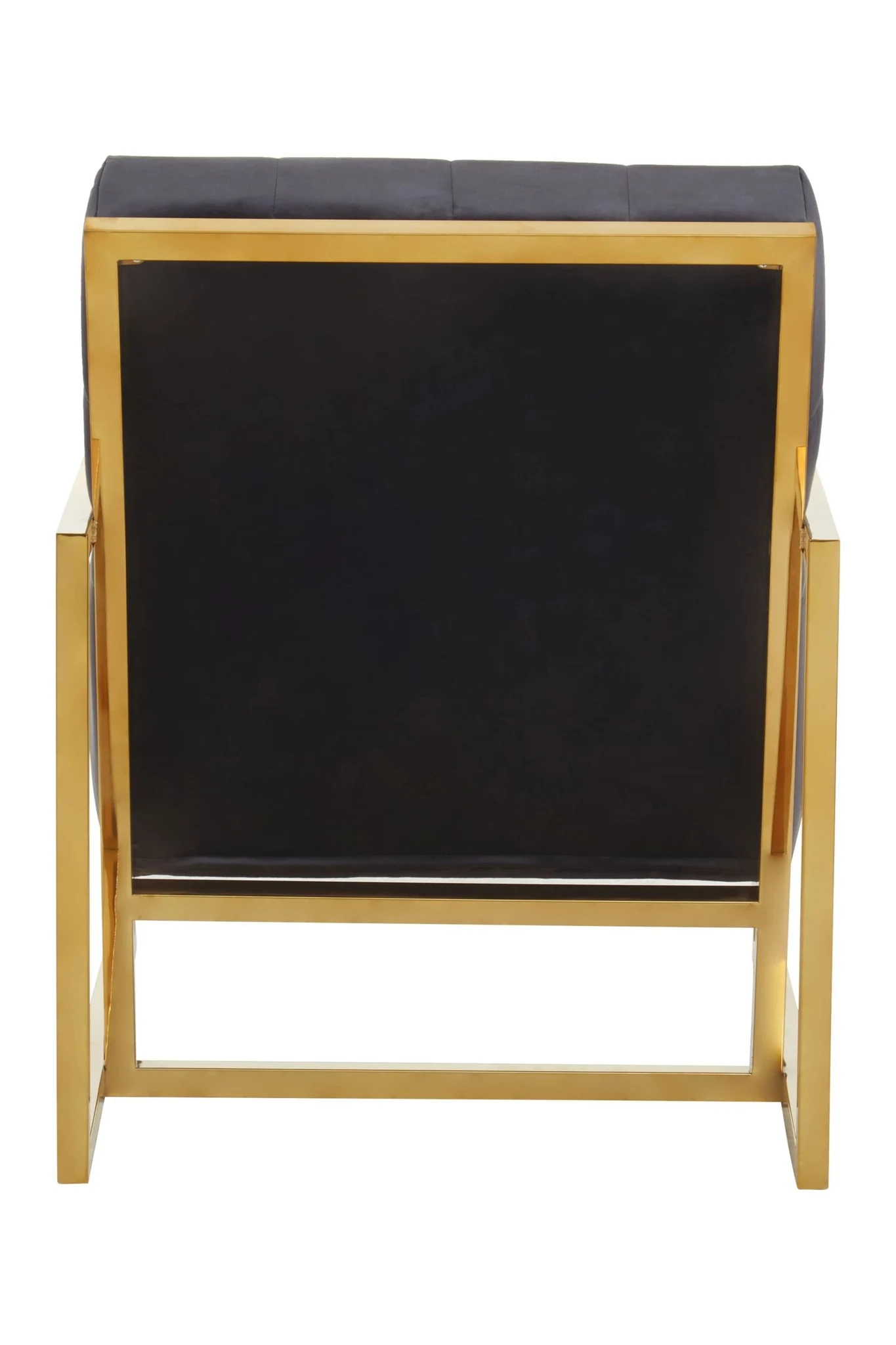 Hana Black Velvet Chair With Gold Frame - Seating, photo 2 of 8