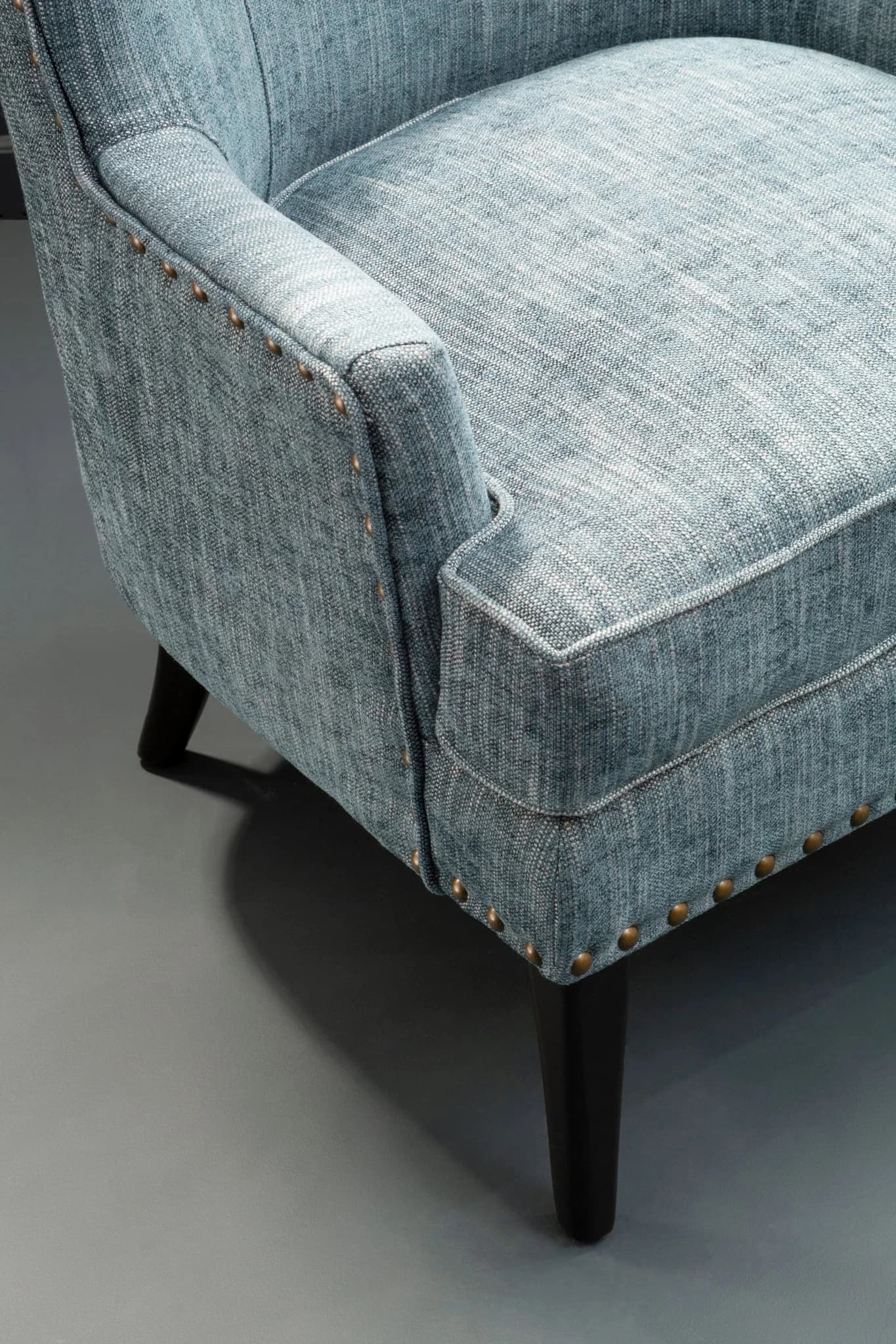 Welham Blue Wingback Lounge Chair - Seating, photo 2 of 8