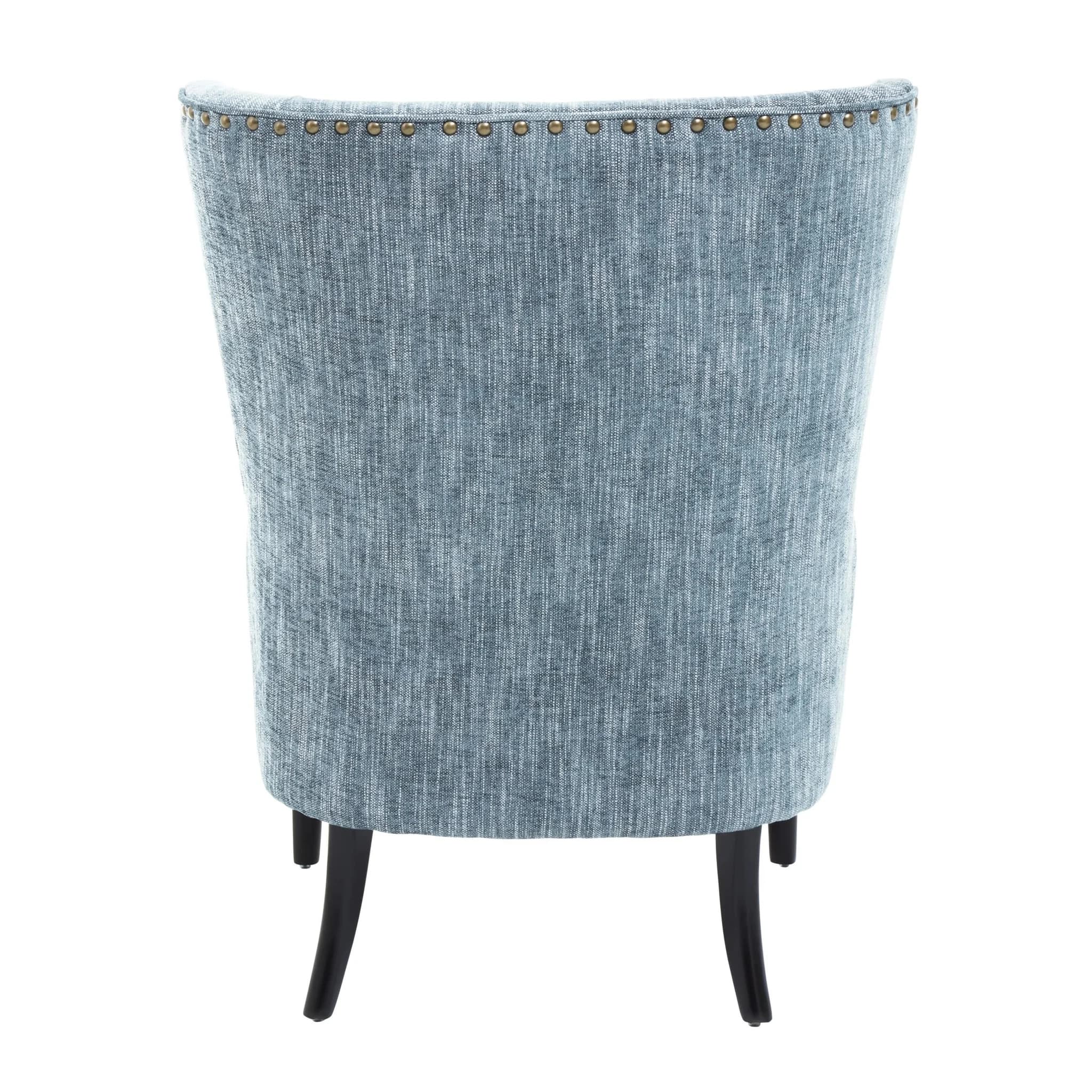 Welham Blue Wingback Lounge Chair - Seating, photo 8 of 8