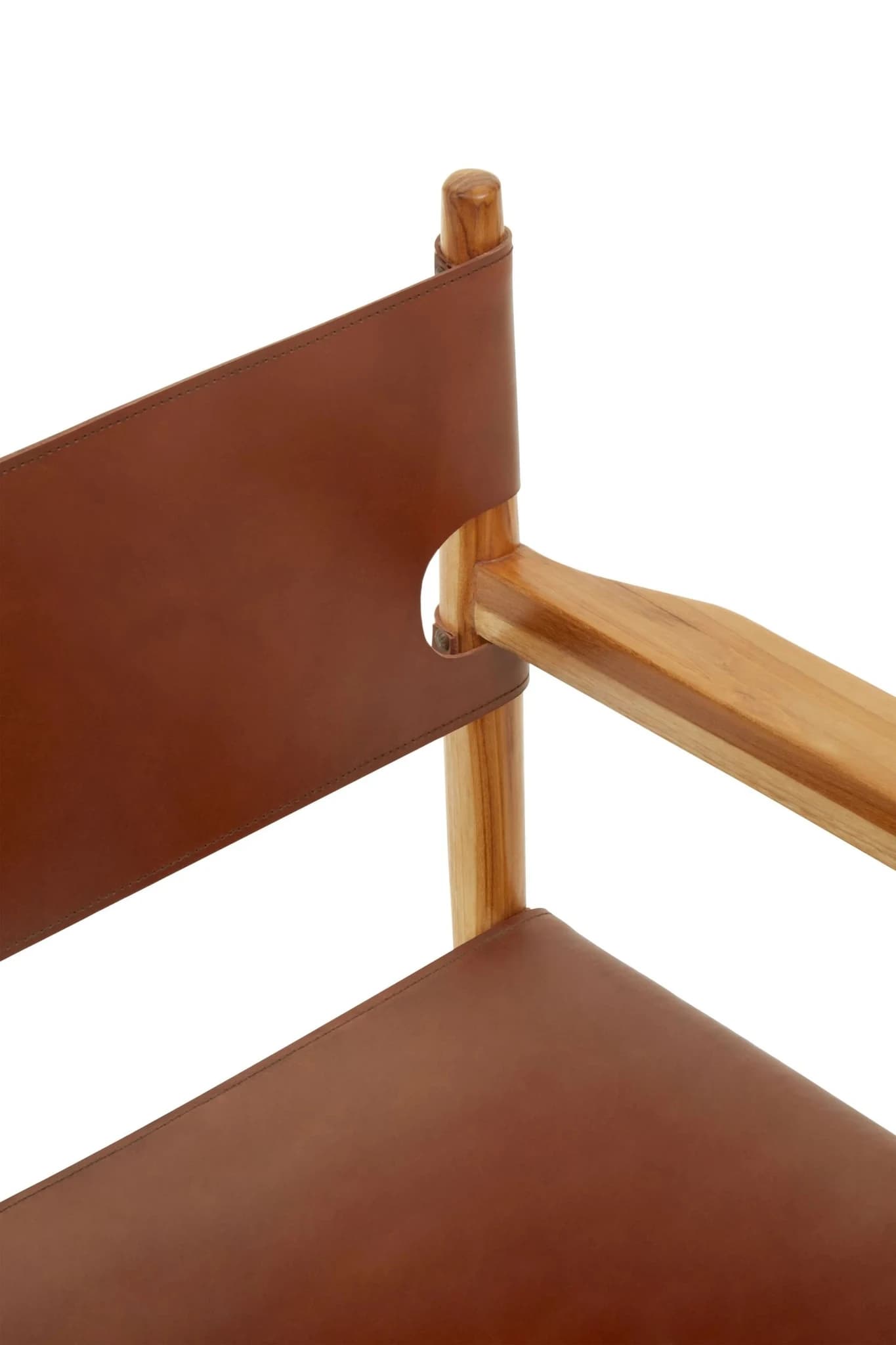 Kendari Antique Brown Leather Chair - Seating, photo 6 of 8