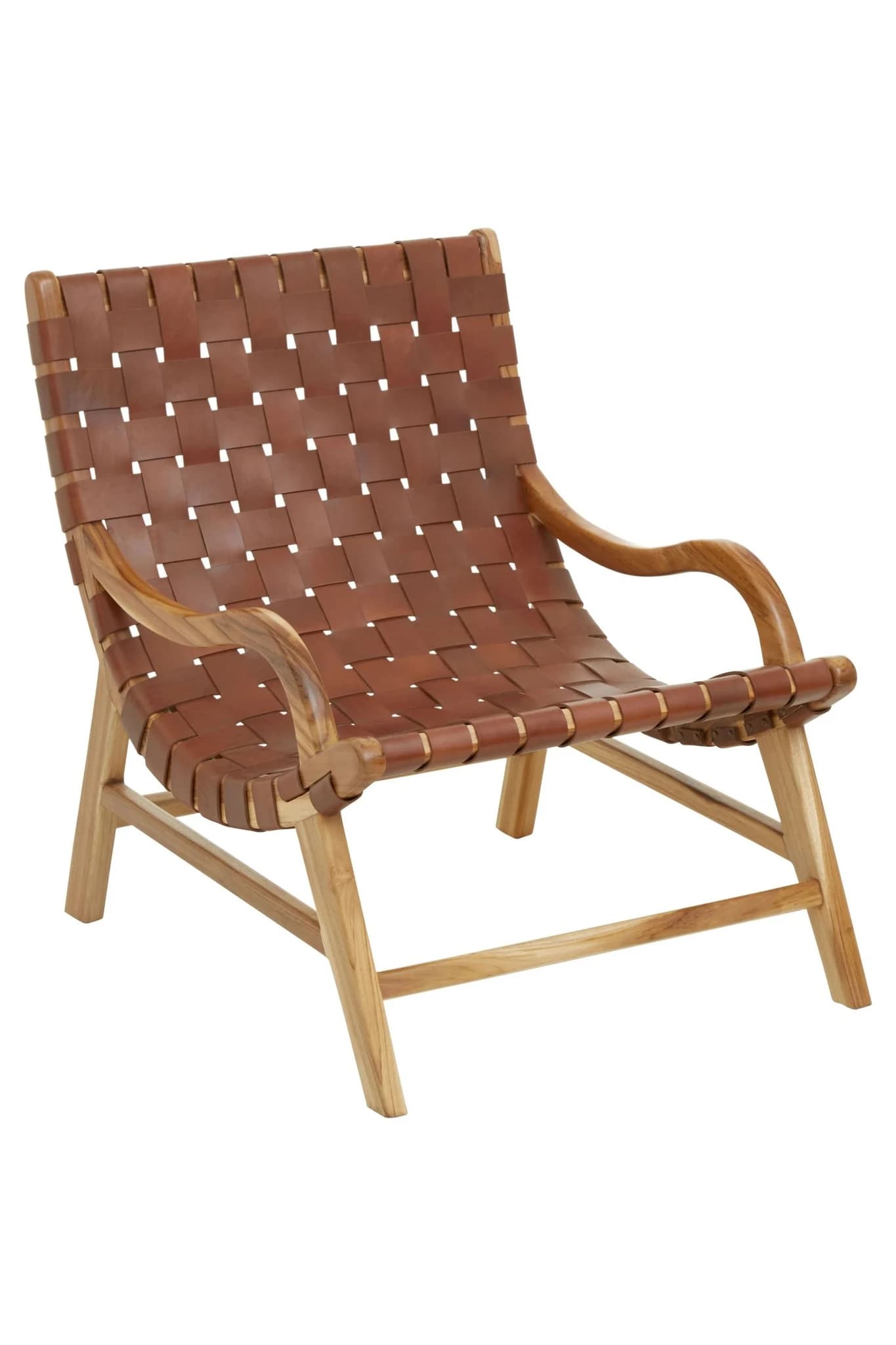 Kendari Brown Woven Leather Chair - Seating, photo 4 of 8
