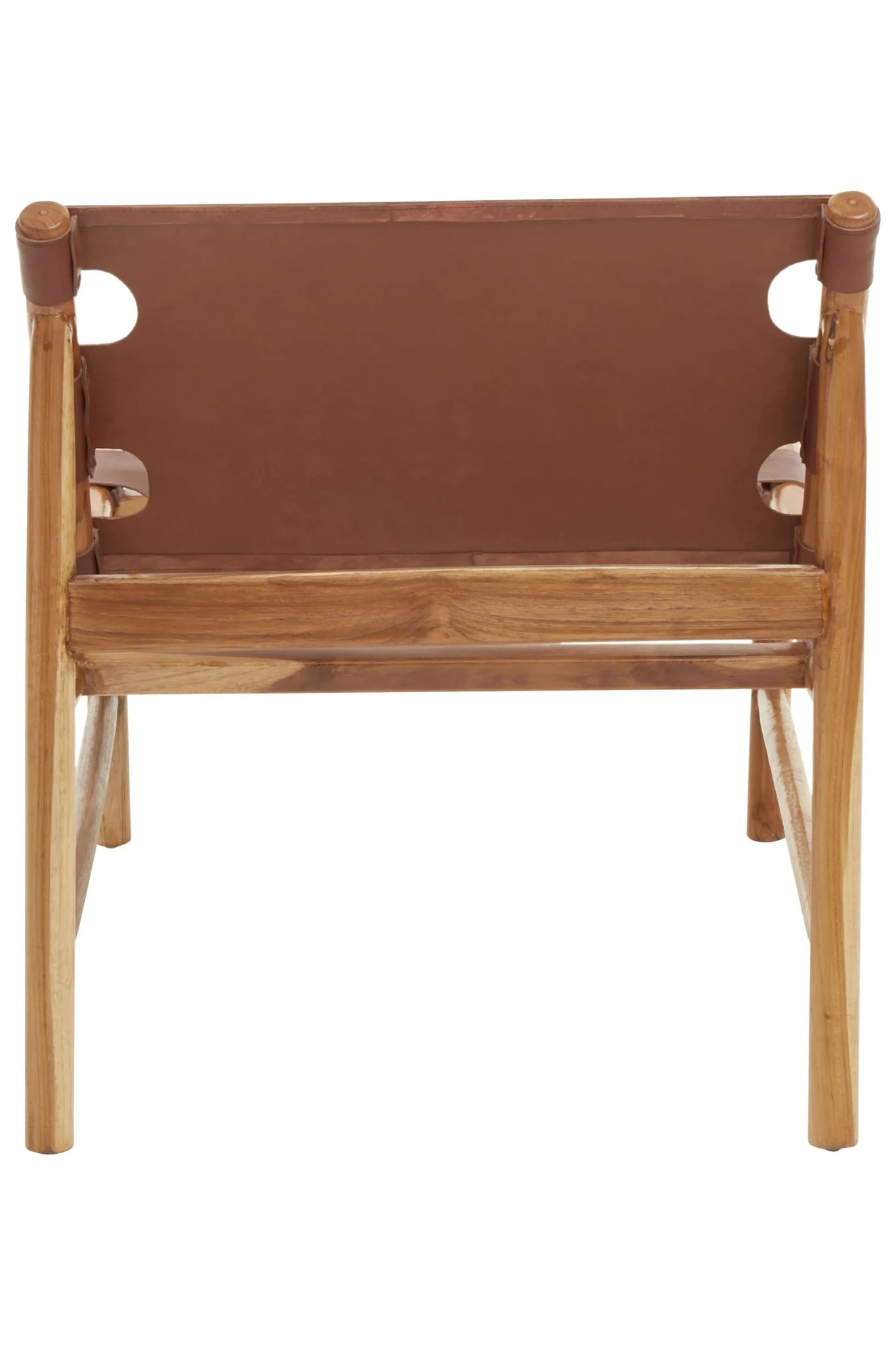 Kendari Antique Brown Leather Sling Chair - Seating, photo 5 of 8