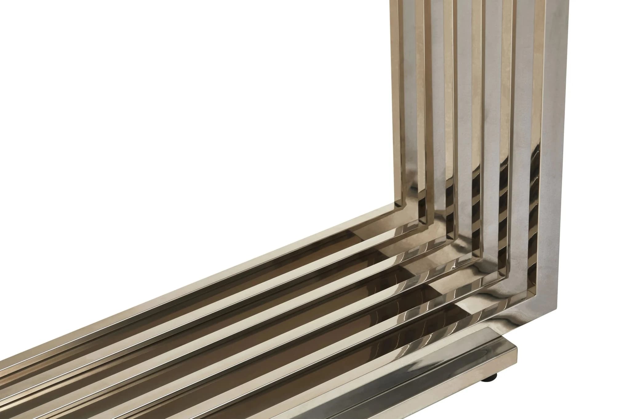 Moda White Faux Marble Console Table With Silver Finish Frame - Tables, photo 6 of 8