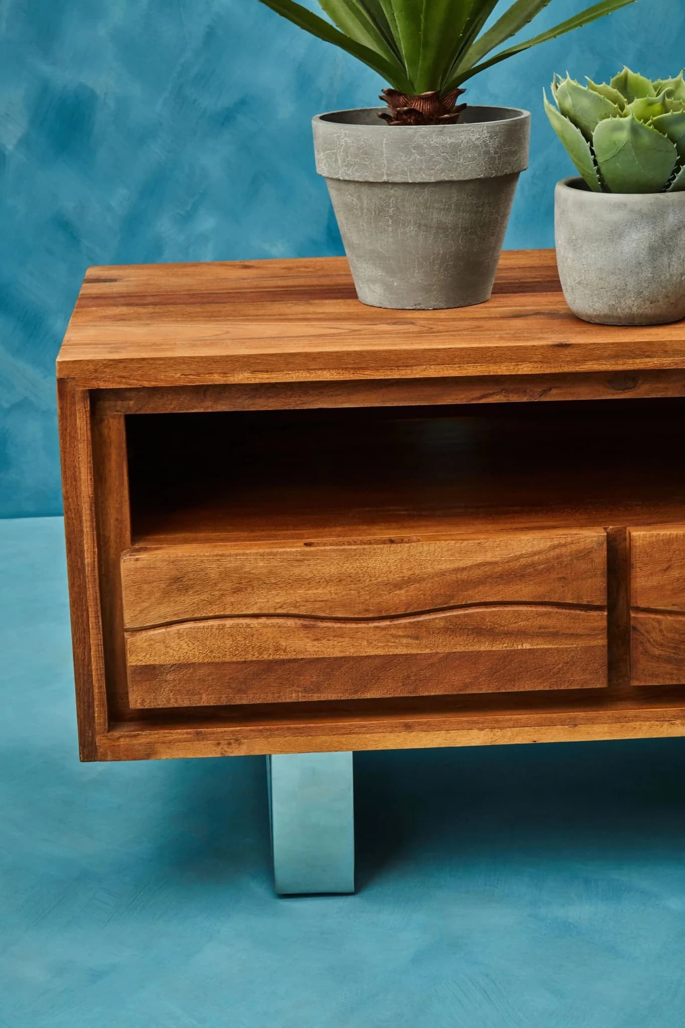 Simla Acacia Wood Media Unit - Bookcases & shelving, photo 4 of 8