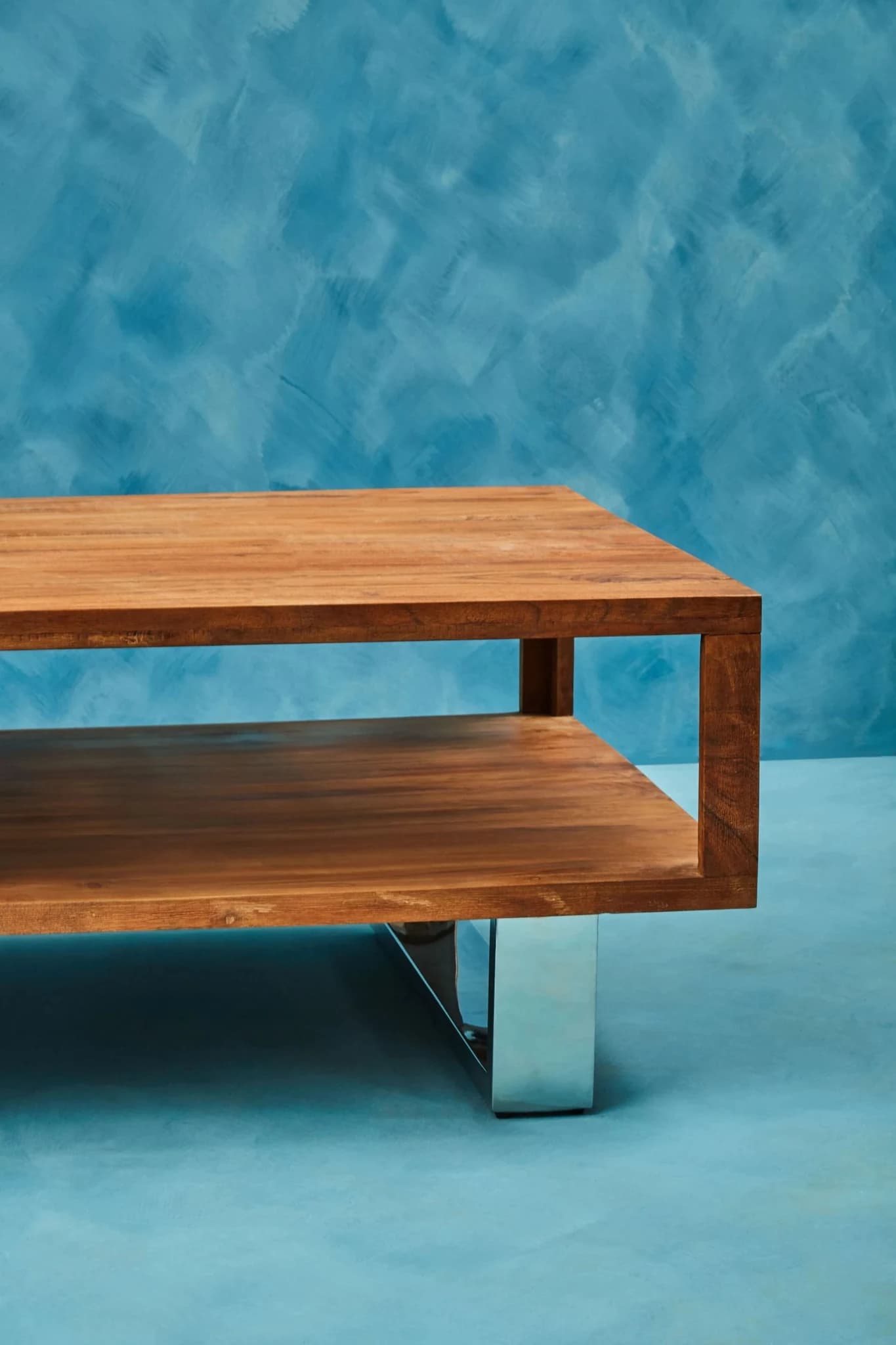 Simla Acacia Wood Coffee Table with Drawer - Tables, photo 3 of 8