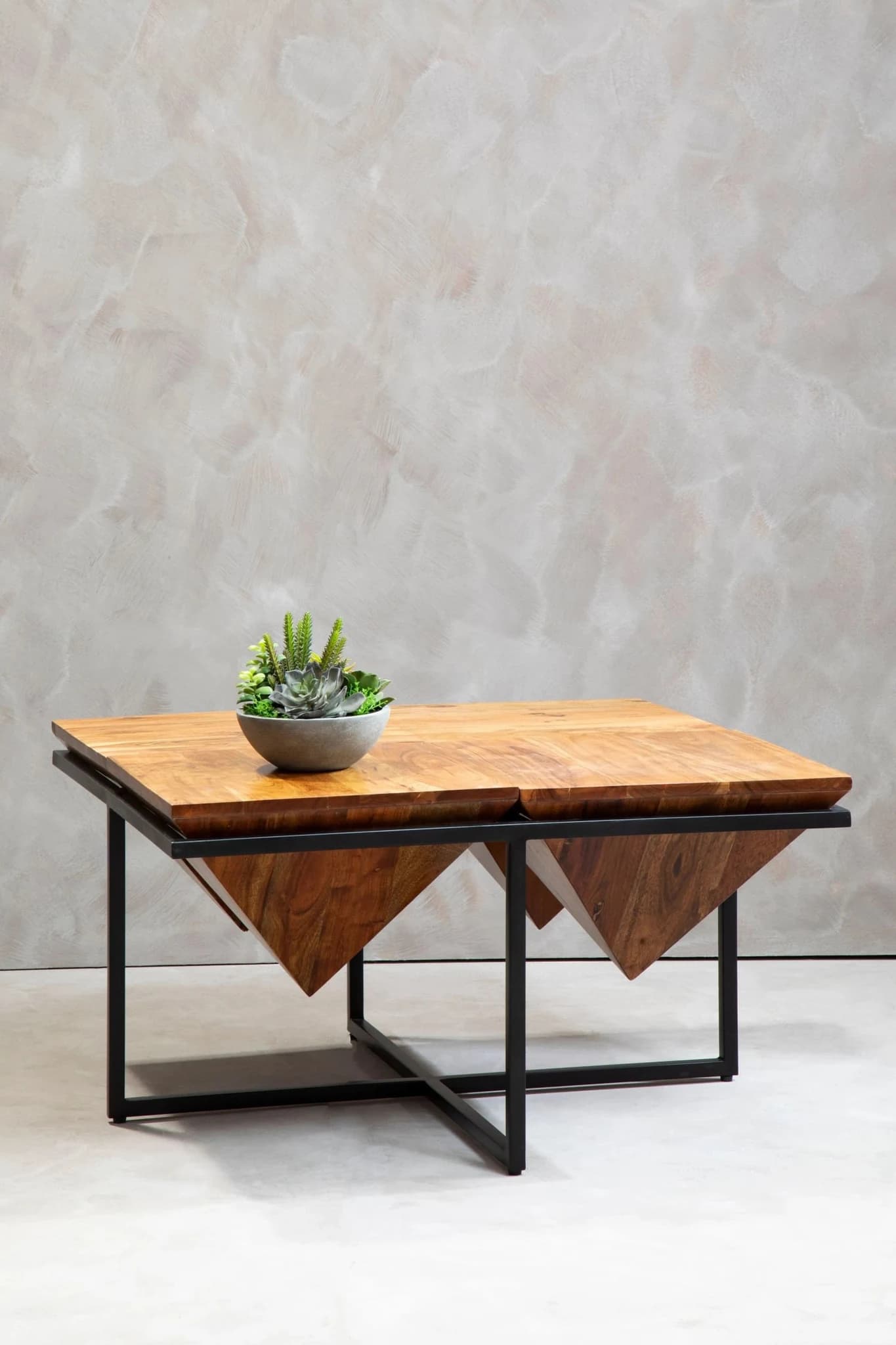 Shimla Acacia Pyramid Coffee Table - Tables, photo 5 of 6