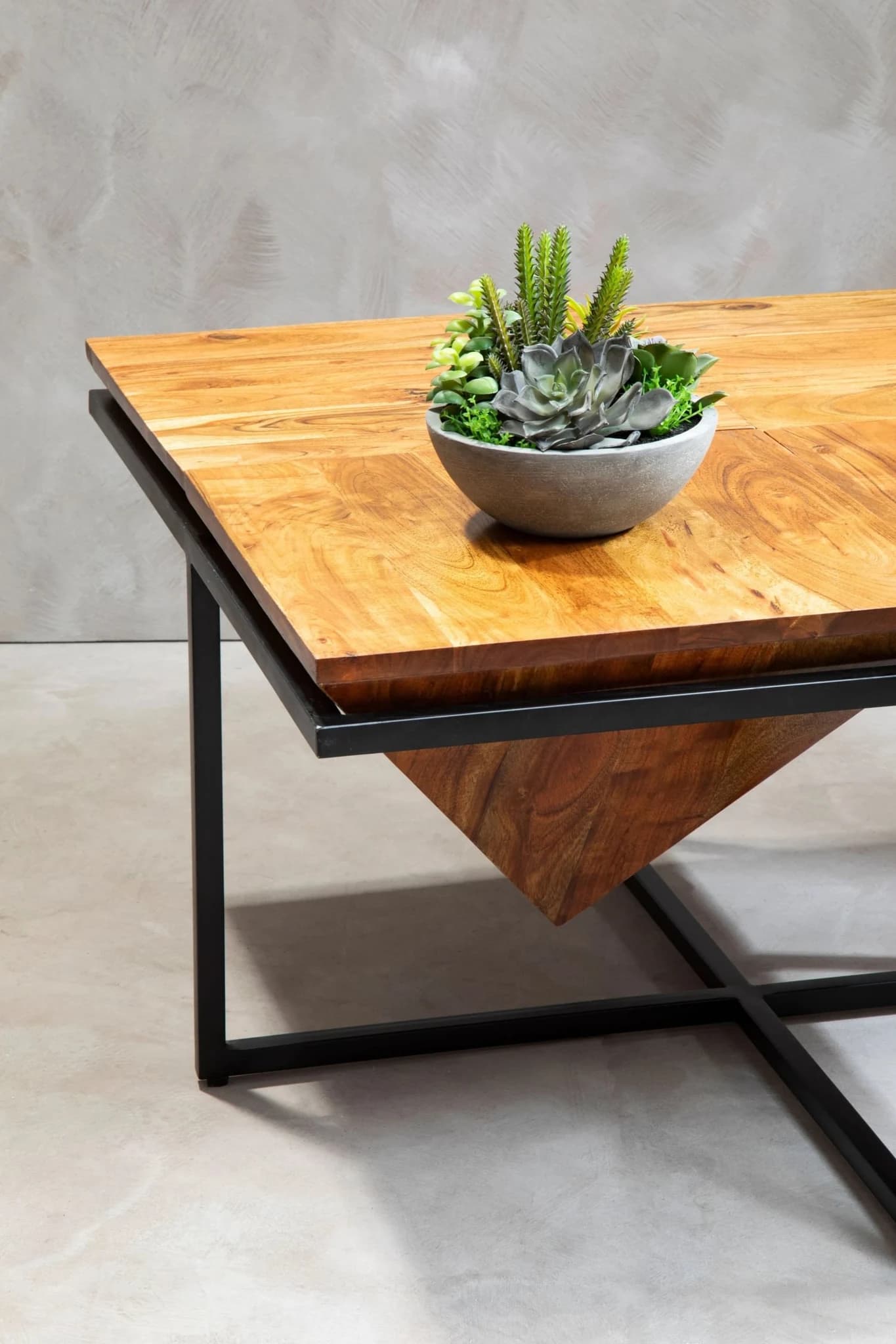 Shimla Acacia Pyramid Coffee Table - Tables, photo 3 of 6