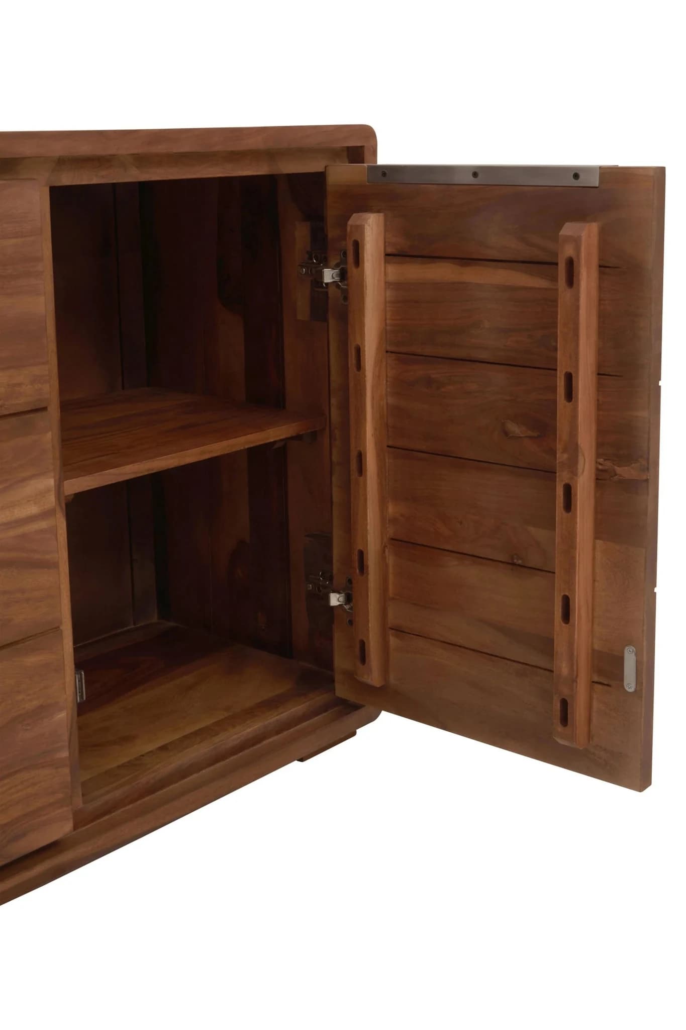 Surati Two Door Sheesham And Acacia Wood Sideboard - Bookcases & shelving, photo 8 of 8