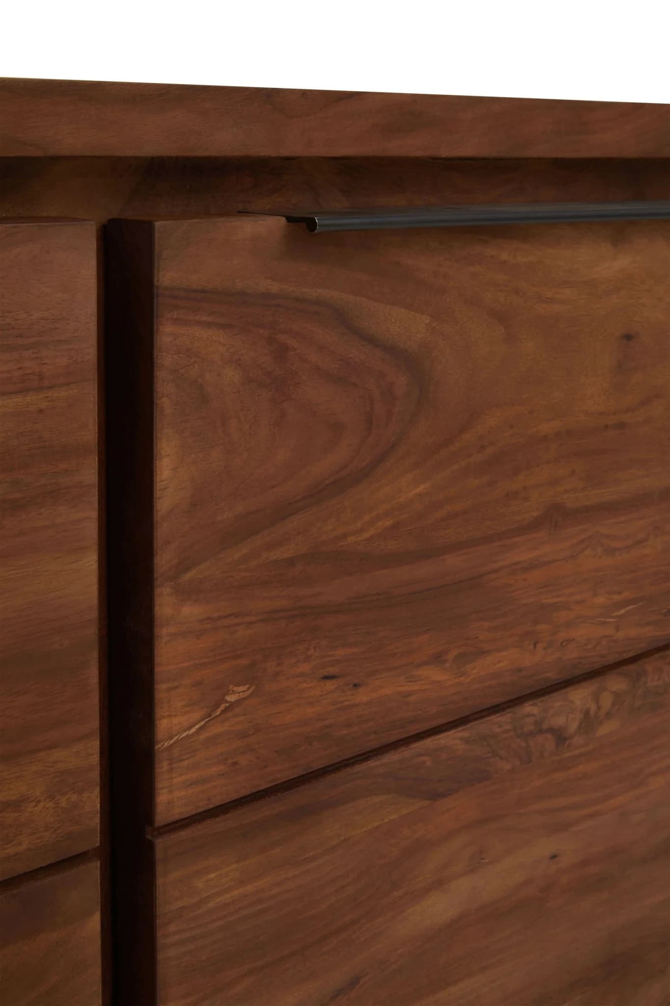 Surati Two Door Sheesham And Acacia Wood Sideboard - Bookcases & shelving, photo 7 of 8