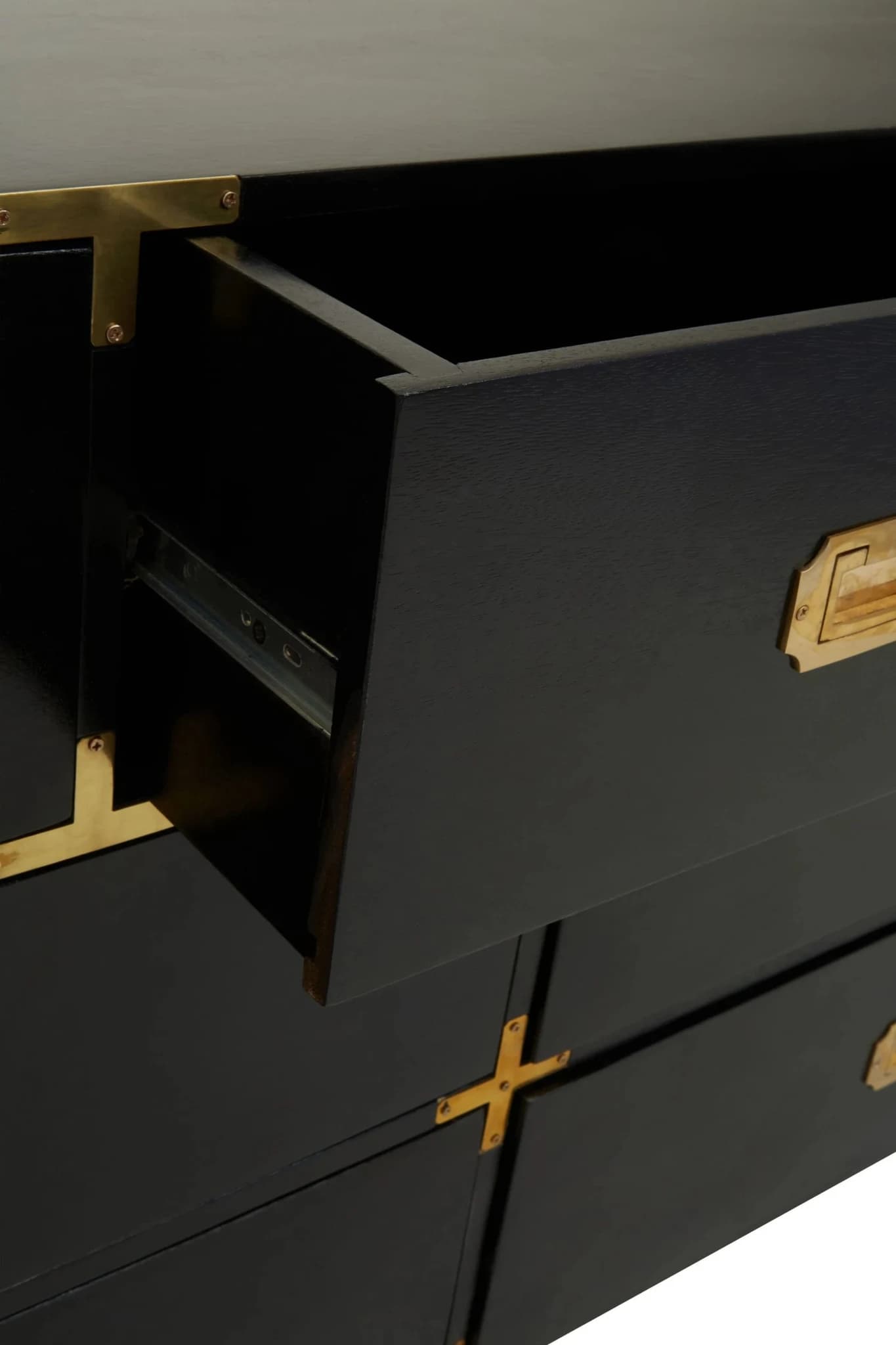 Sarter Seven Drawer Black Mango Wood Chest - Furniture, photo 6 of 8