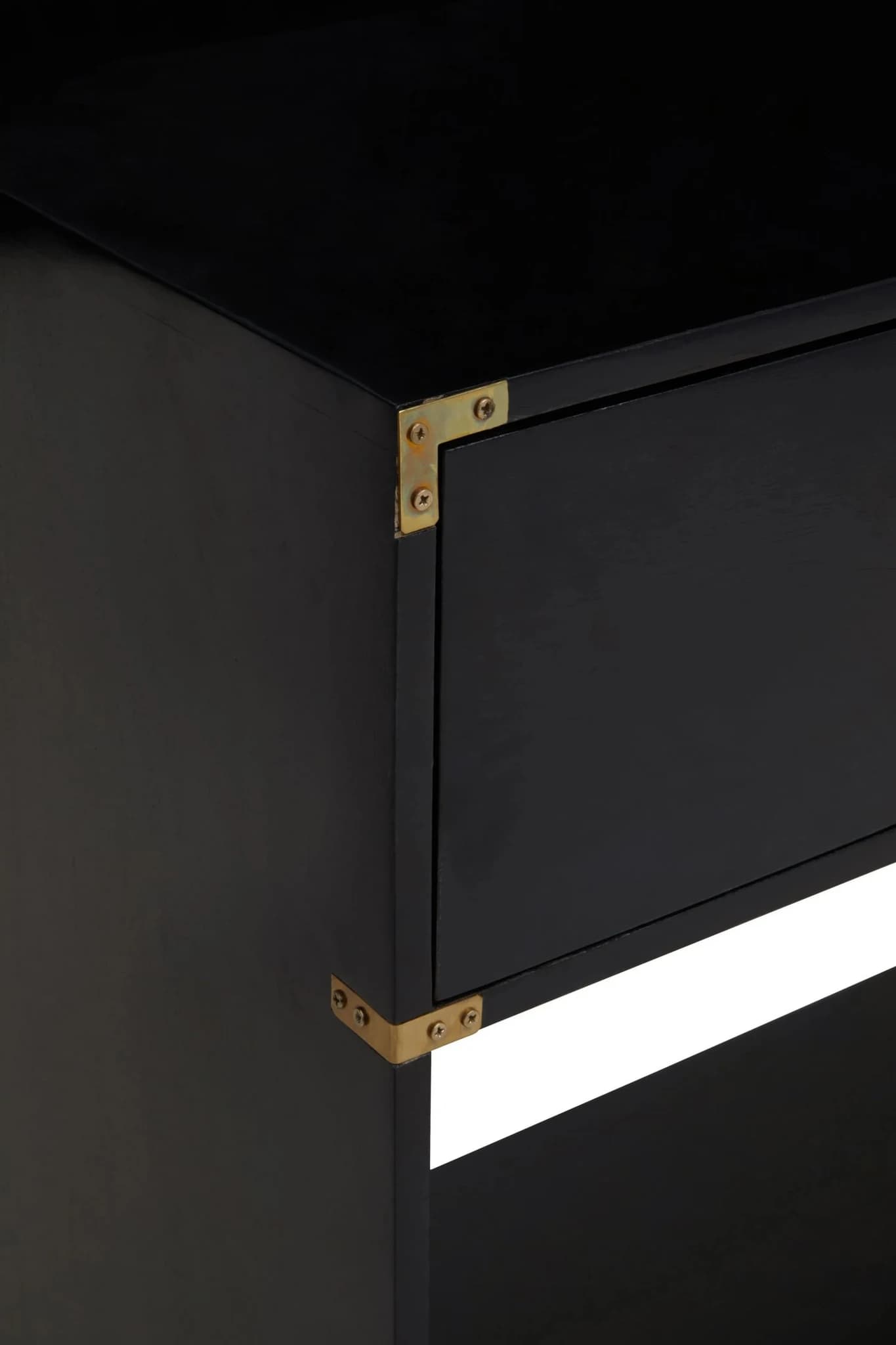Sarter Two Drawer Black Mango Wood Console Table - Tables, photo 7 of 8