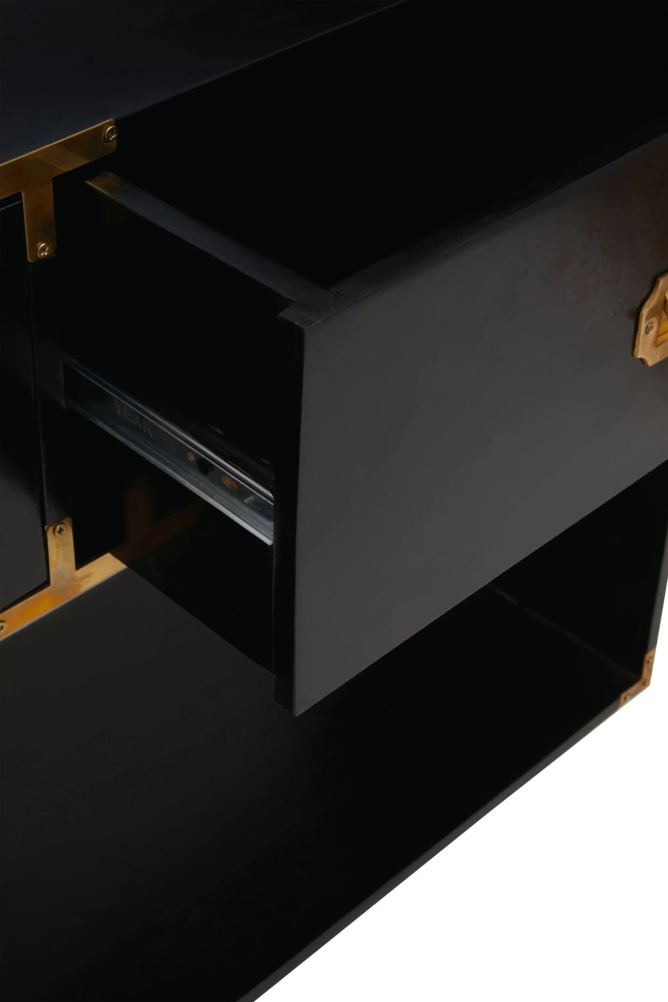 Sarter Two Drawer Black Mango Wood Console Table - Tables, photo 6 of 8