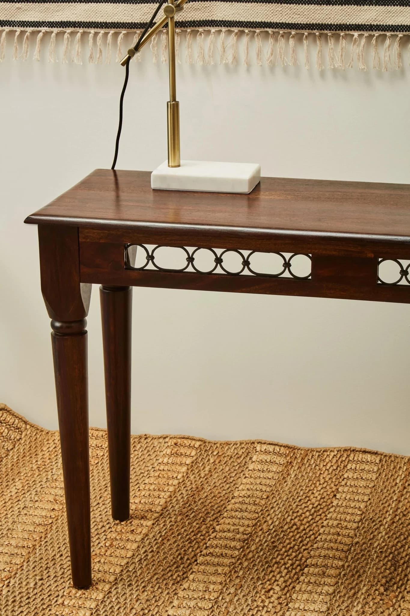 Srina Dark Sheesham Wood Console Table - Tables, photo 3 of 8
