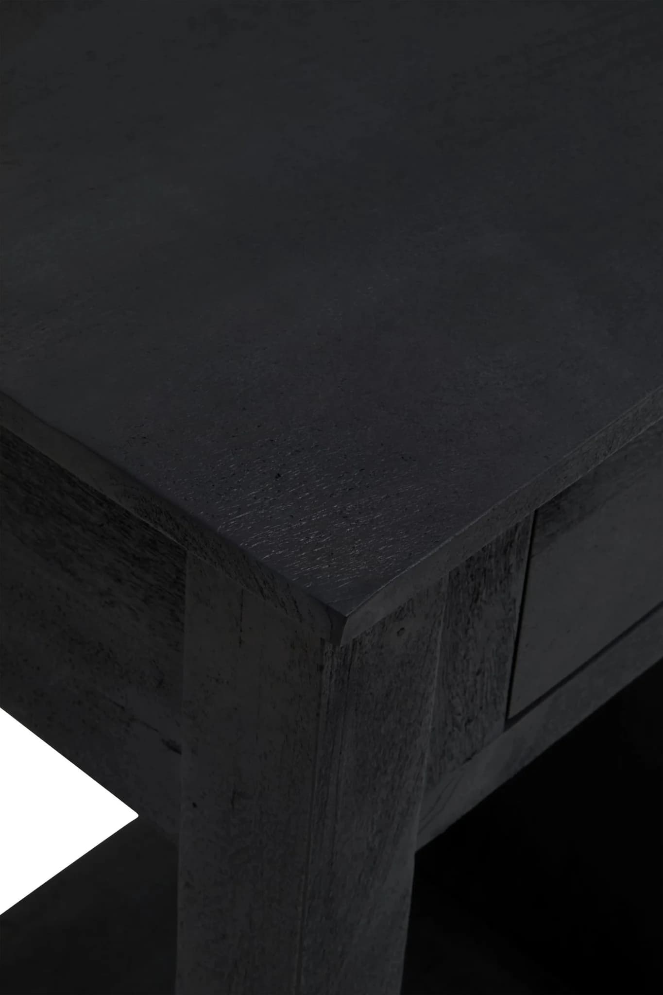 Fusion Black Mango Wood Console Table with Wine Storage - Tables, photo 7 of 8