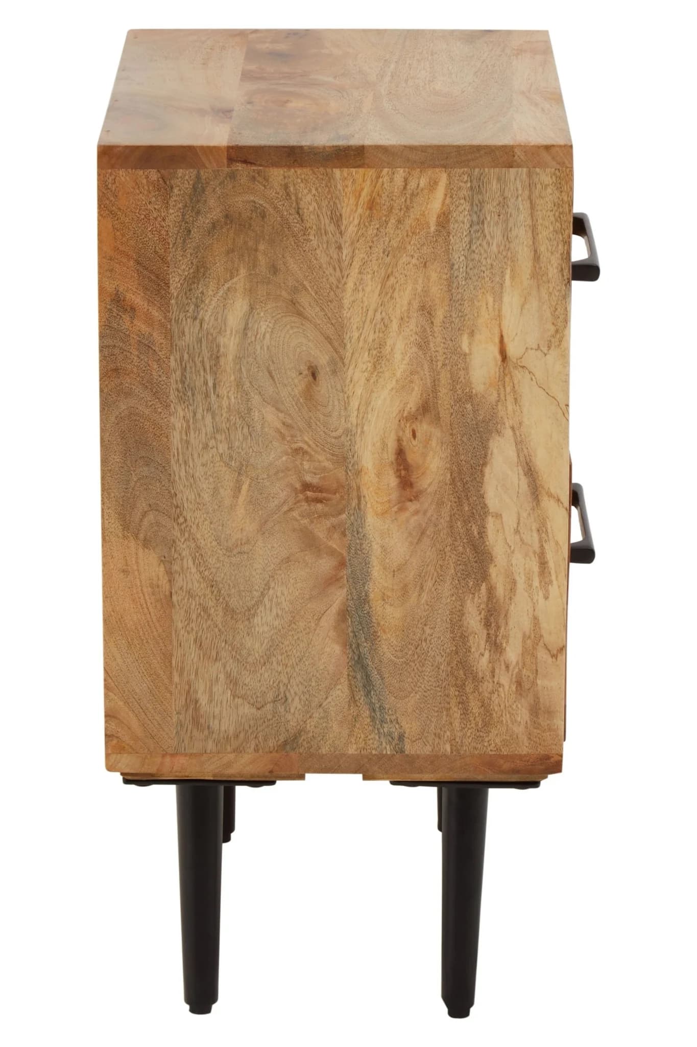 Boho Two Drawer Bedside Table in Mango Wood - Tables, photo 7 of 8
