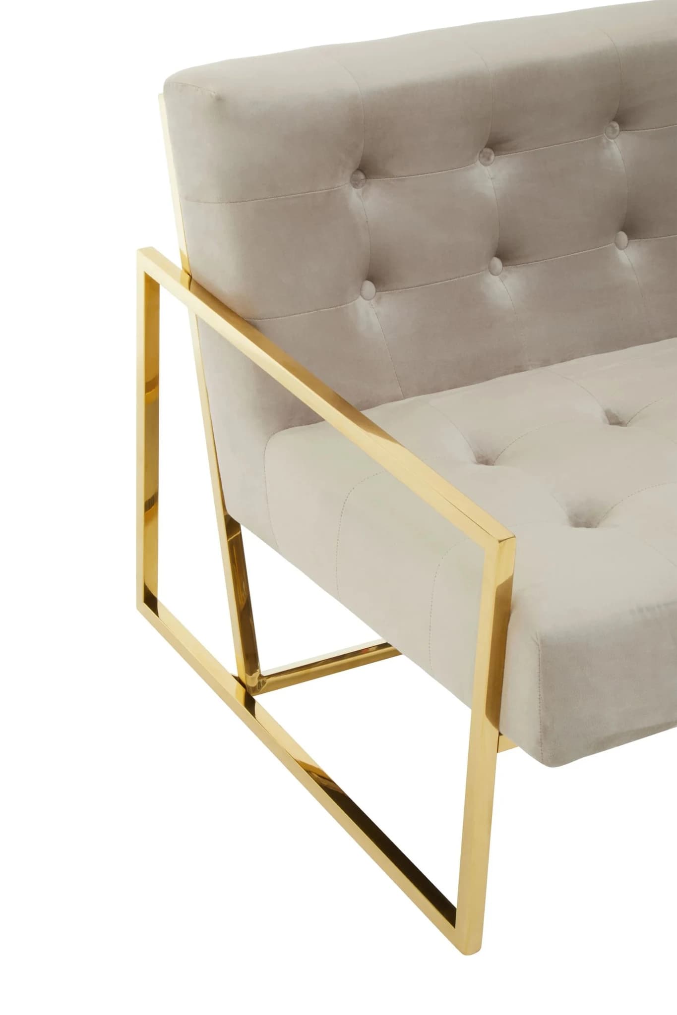 Azalea Two Seat Mink Velvet Sofa - Seating, photo 6 of 7