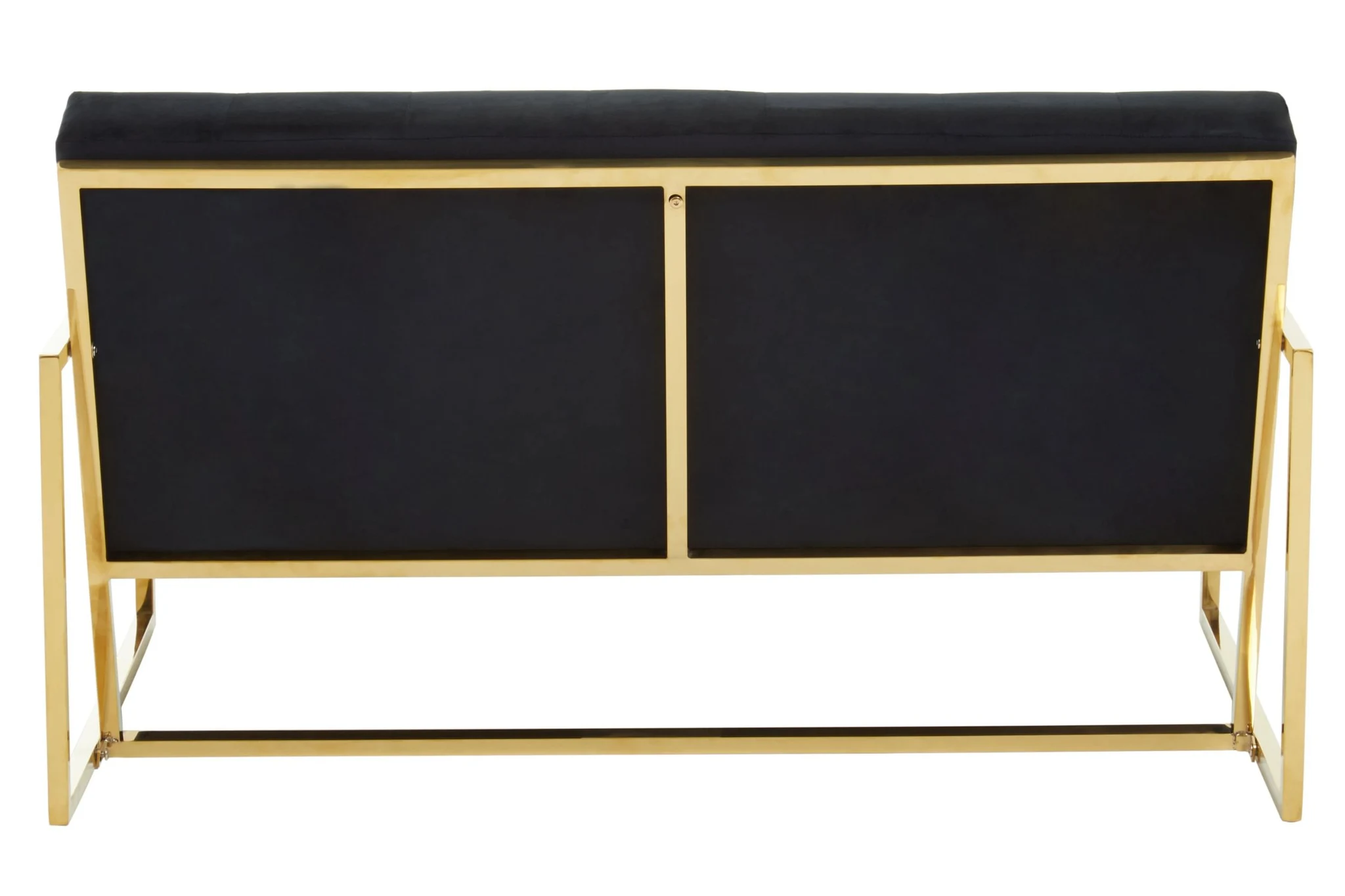 Azalea Black Velvet Two Seat Sofa - Seating, photo 2 of 8