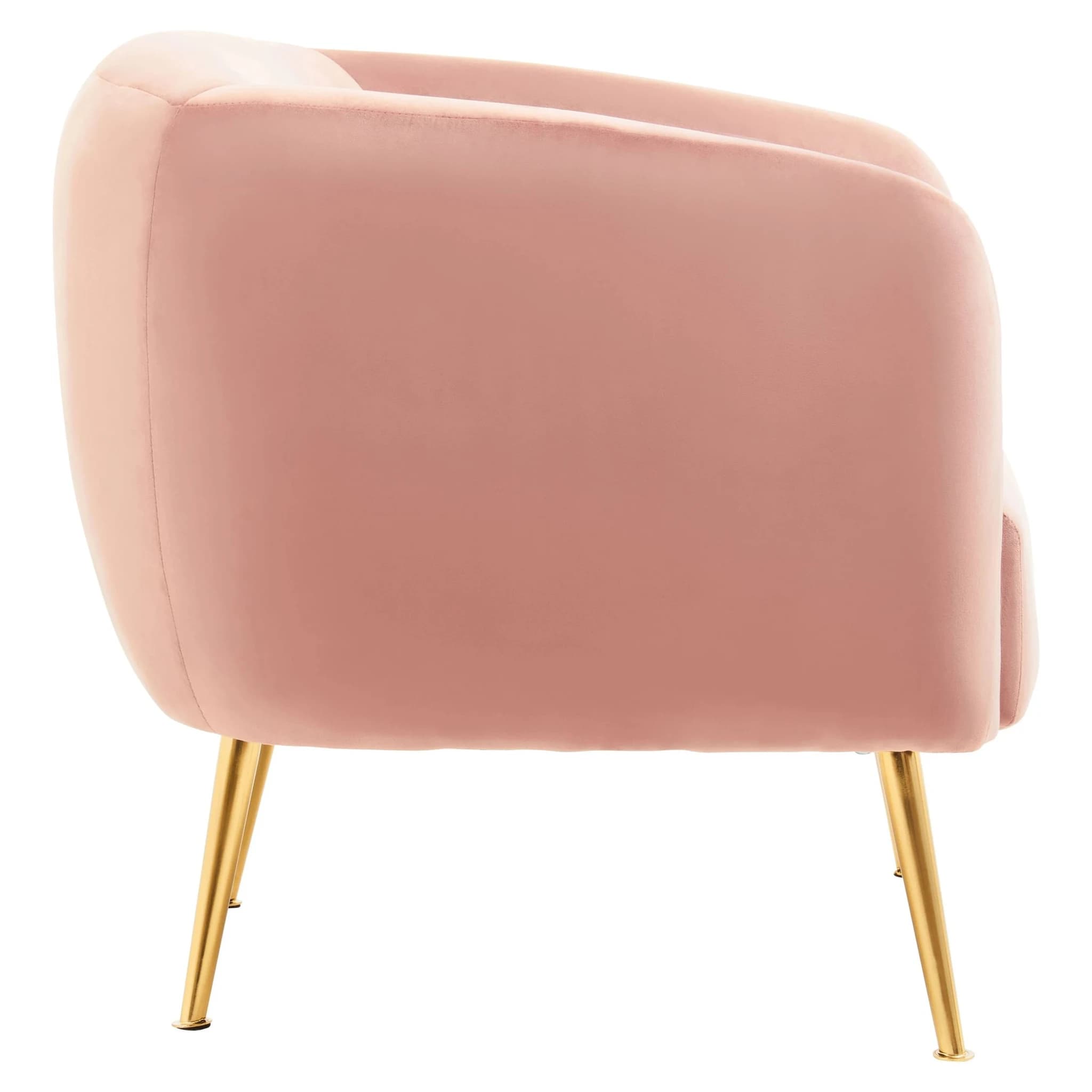 Yasmeen Pink Velvet Armchair - Seating, photo 4 of 8