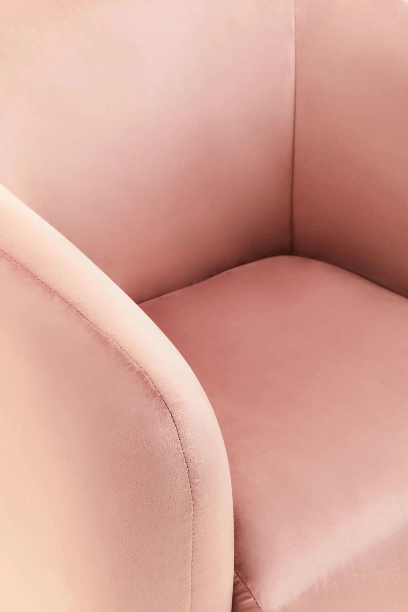 Yasmeen Pink Velvet Armchair - Seating, photo 6 of 8