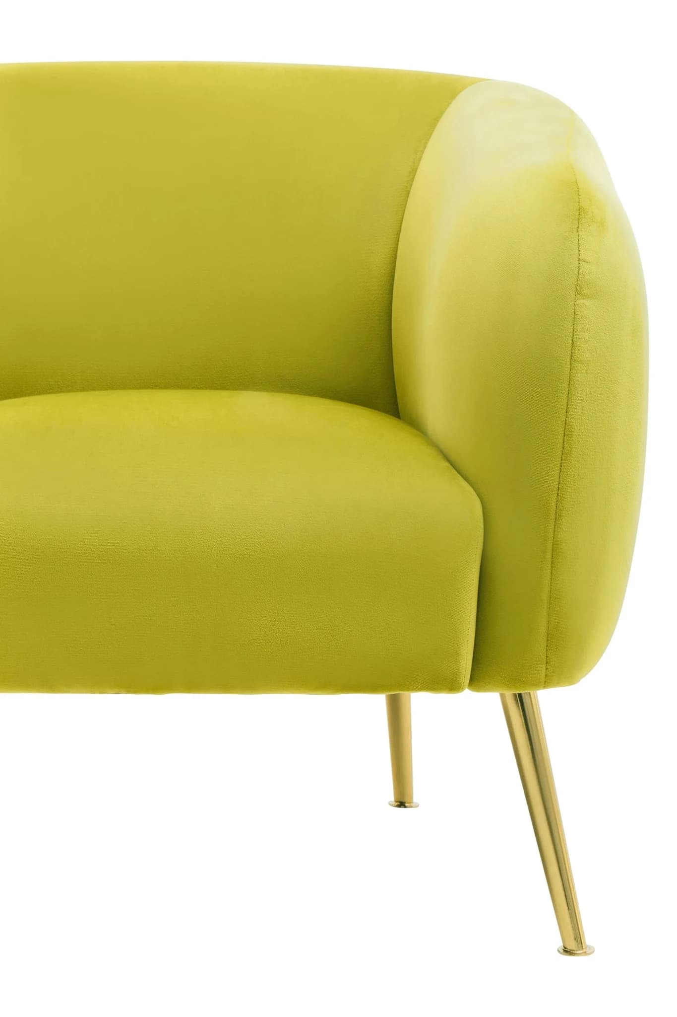 Yasmeen Olive Velvet Armchair - Seating, photo 8 of 8