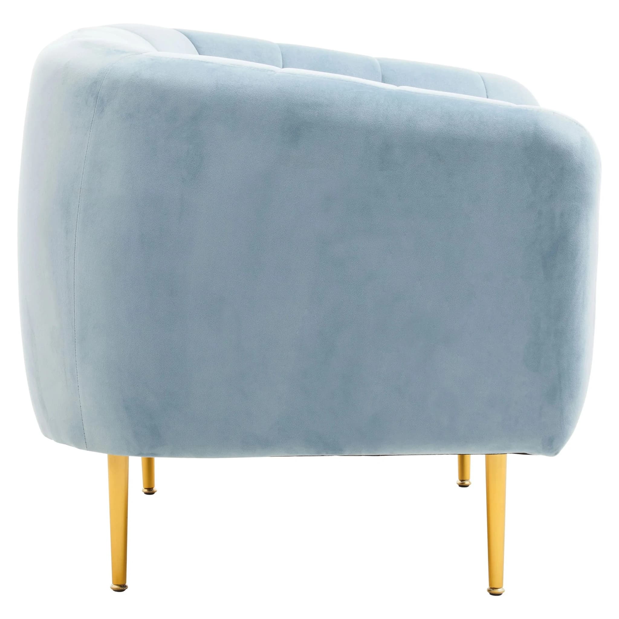 Yasmeen Blue Velvet Armchair - Seating, photo 3 of 8