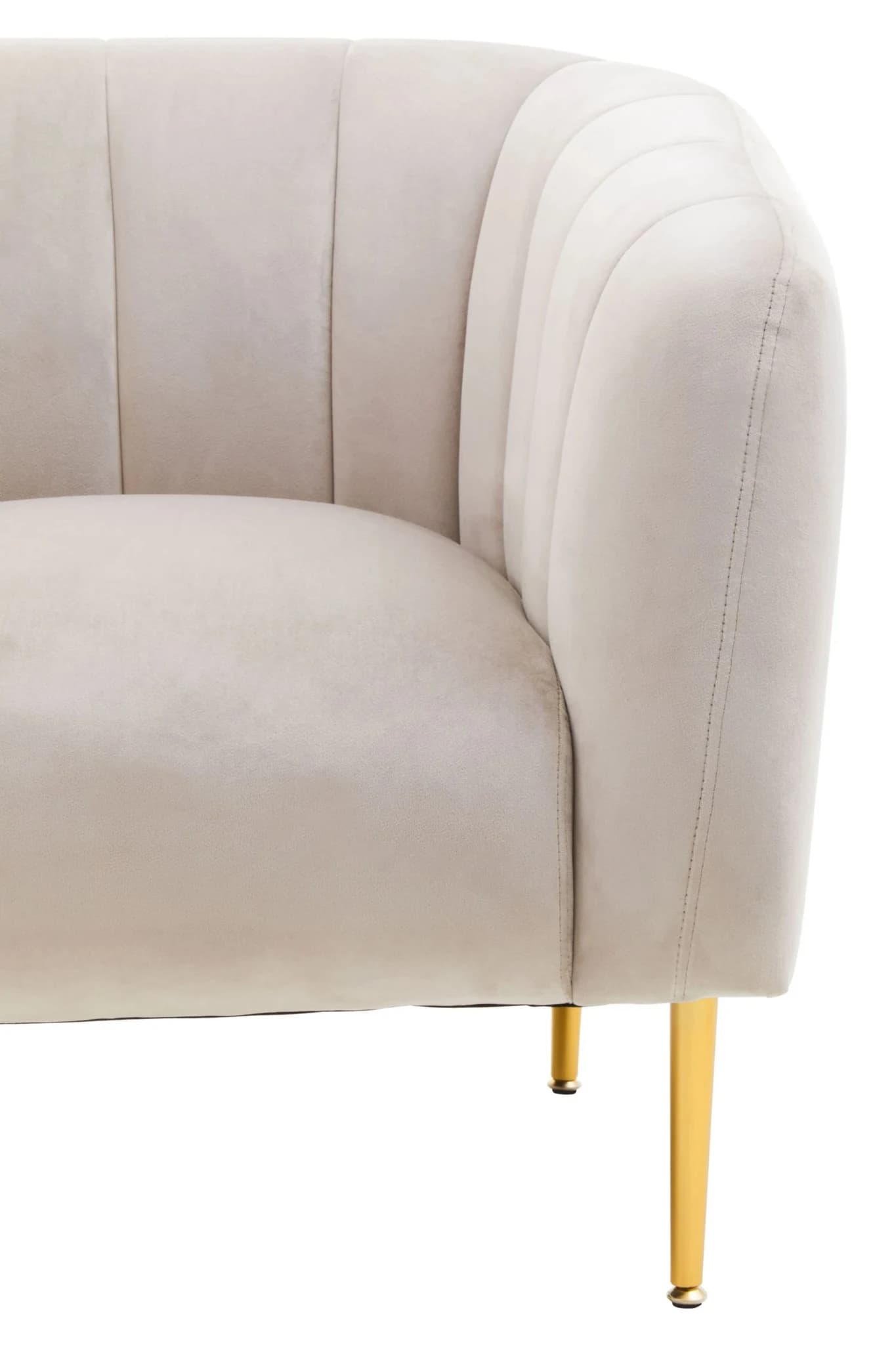 Yasmeen Silver Grey Velvet Armchair - Seating, photo 8 of 8