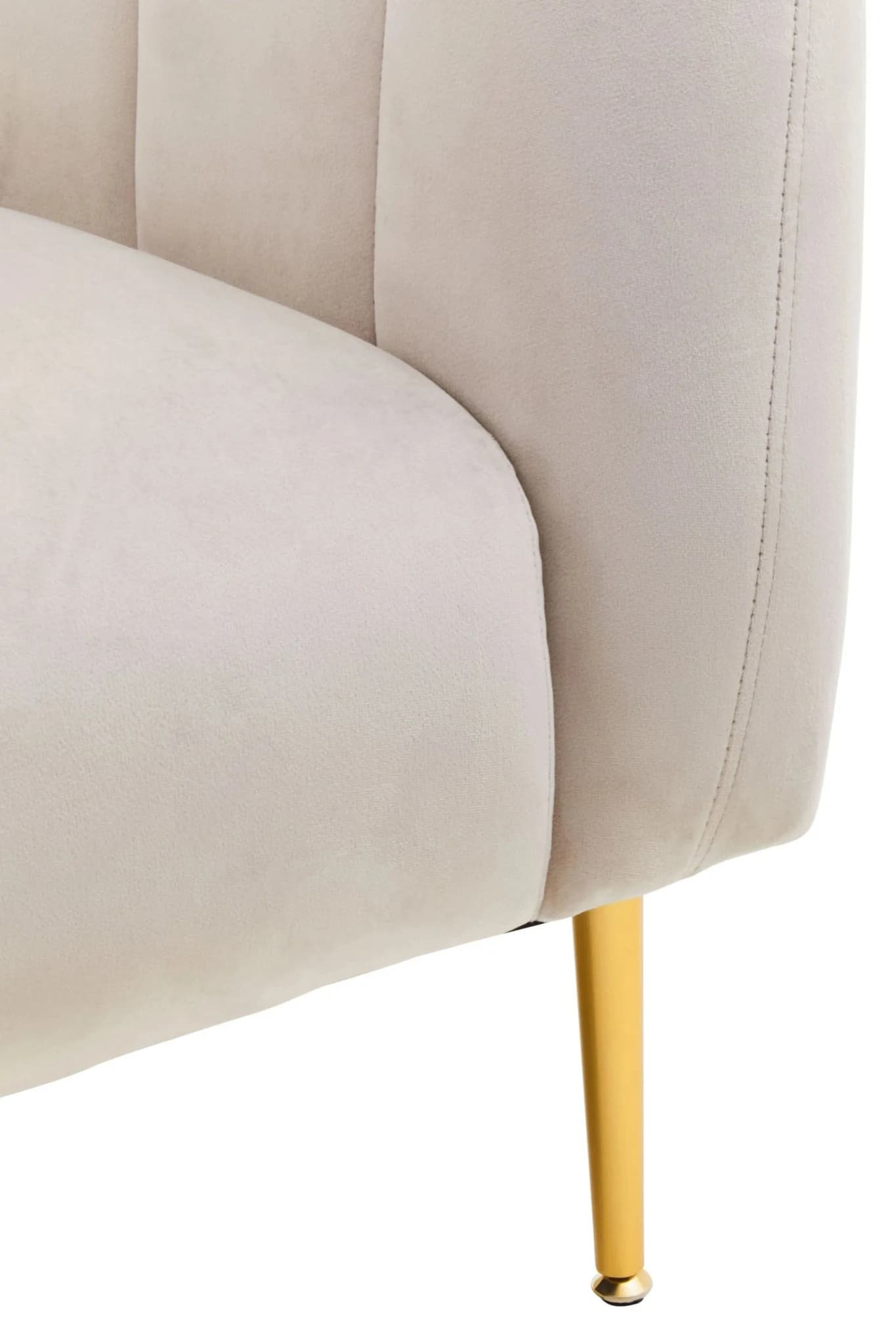 Yasmeen Silver Grey Velvet Armchair - Seating, photo 5 of 8