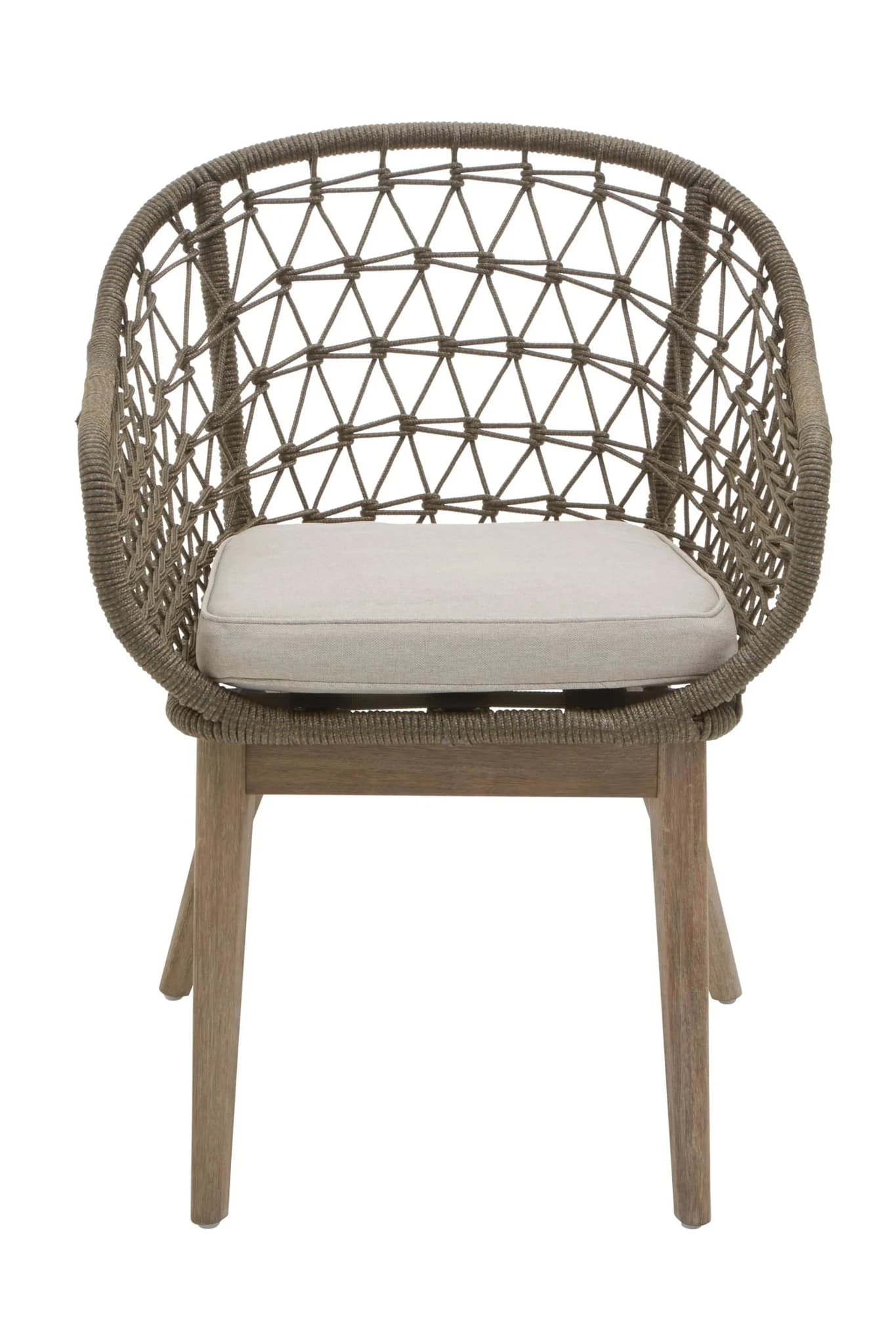 Opus Grey Woven Rope Chair with Cushioned Seat - Seating, photo 5 of 8