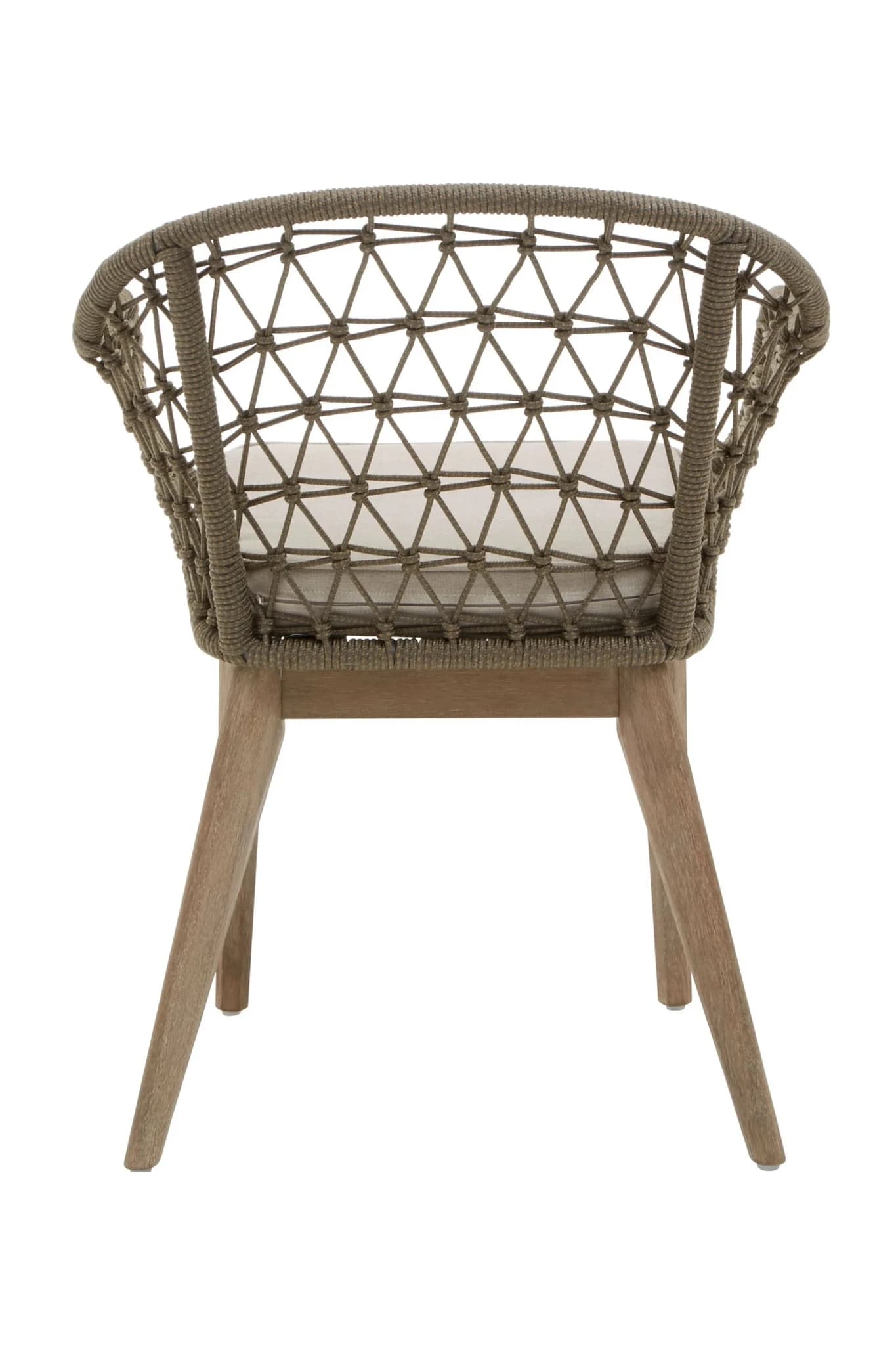 Opus Grey Woven Rope Chair with Cushioned Seat - Seating, photo 2 of 8