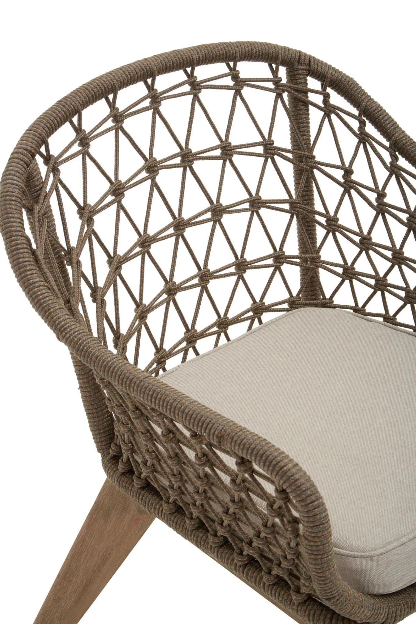 Opus Grey Woven Rope Chair with Cushioned Seat - Seating, photo 8 of 8