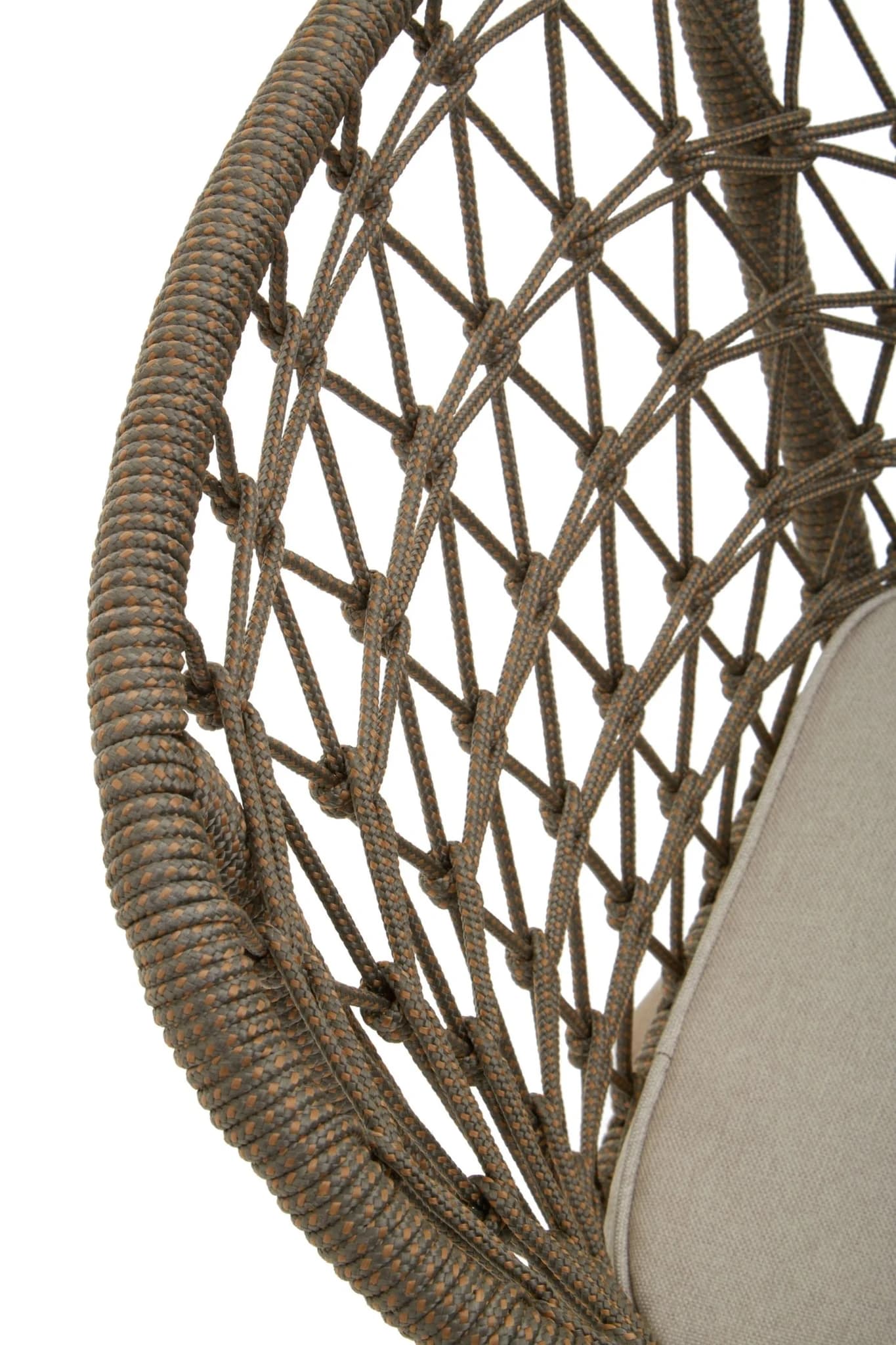 Opus Grey Woven Rope Chair with Cushioned Seat - Seating, photo 7 of 8