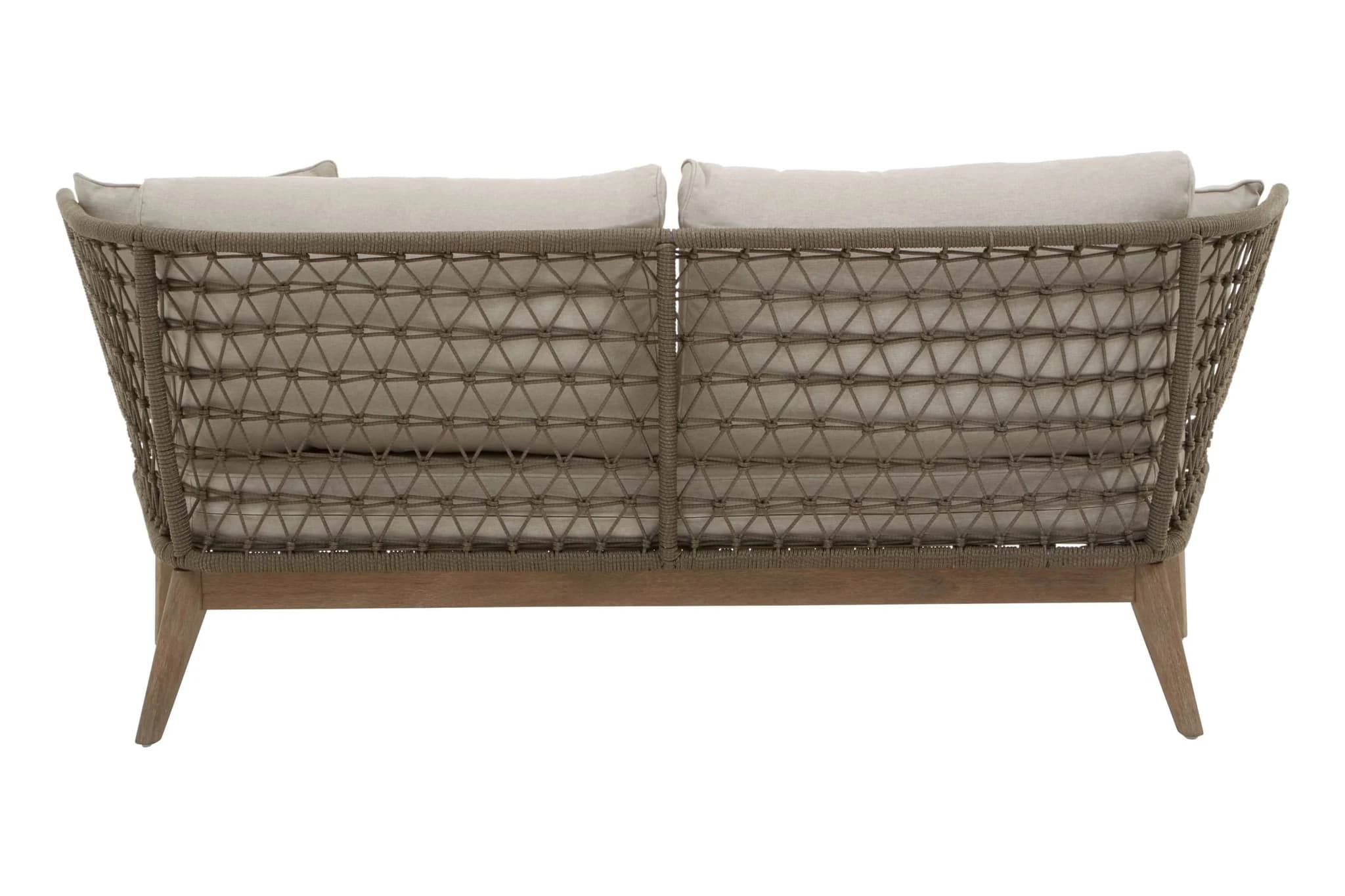 Opus Grey Woven Rope Three Seater Sofa with Cushions - Seating, photo 2 of 8
