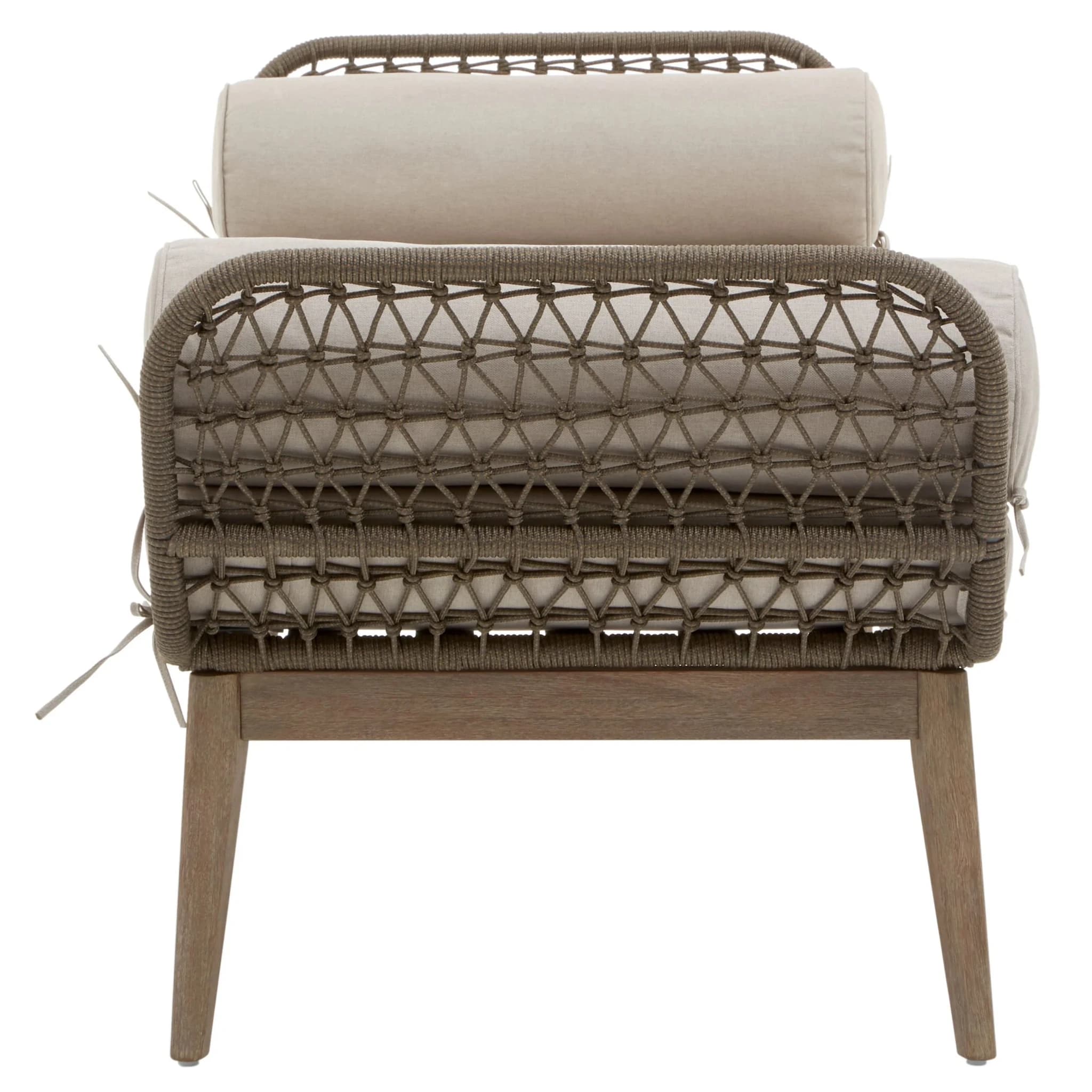 Opus Rope Woven Longue Bench with Cushions - Seating, photo 2 of 8