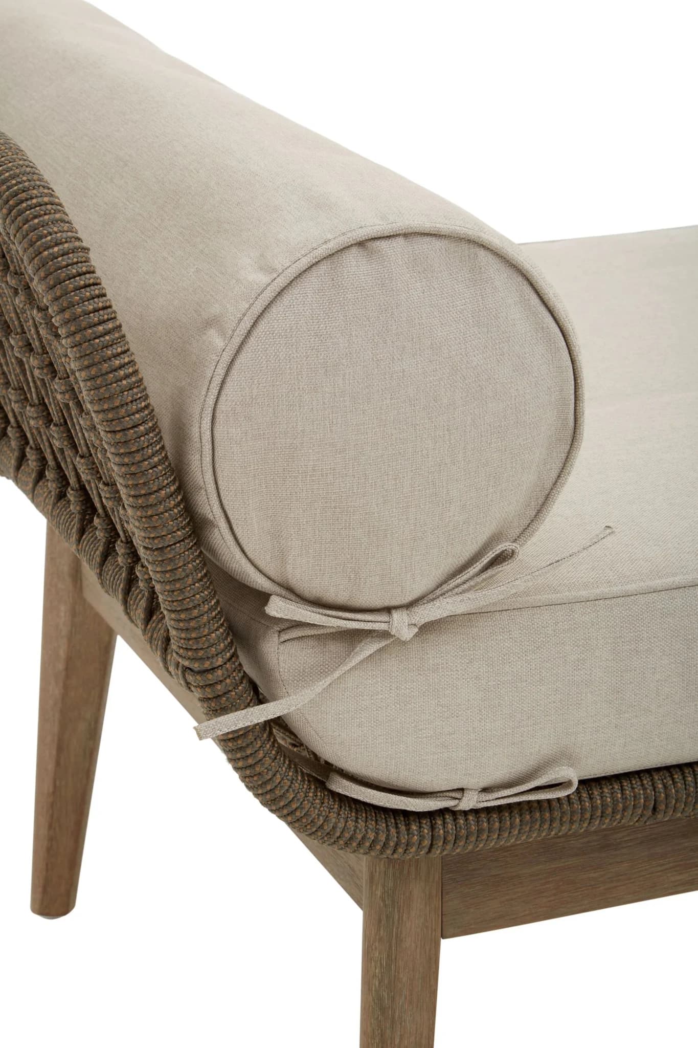 Opus Rope Woven Longue Bench with Cushions - Seating, photo 7 of 8
