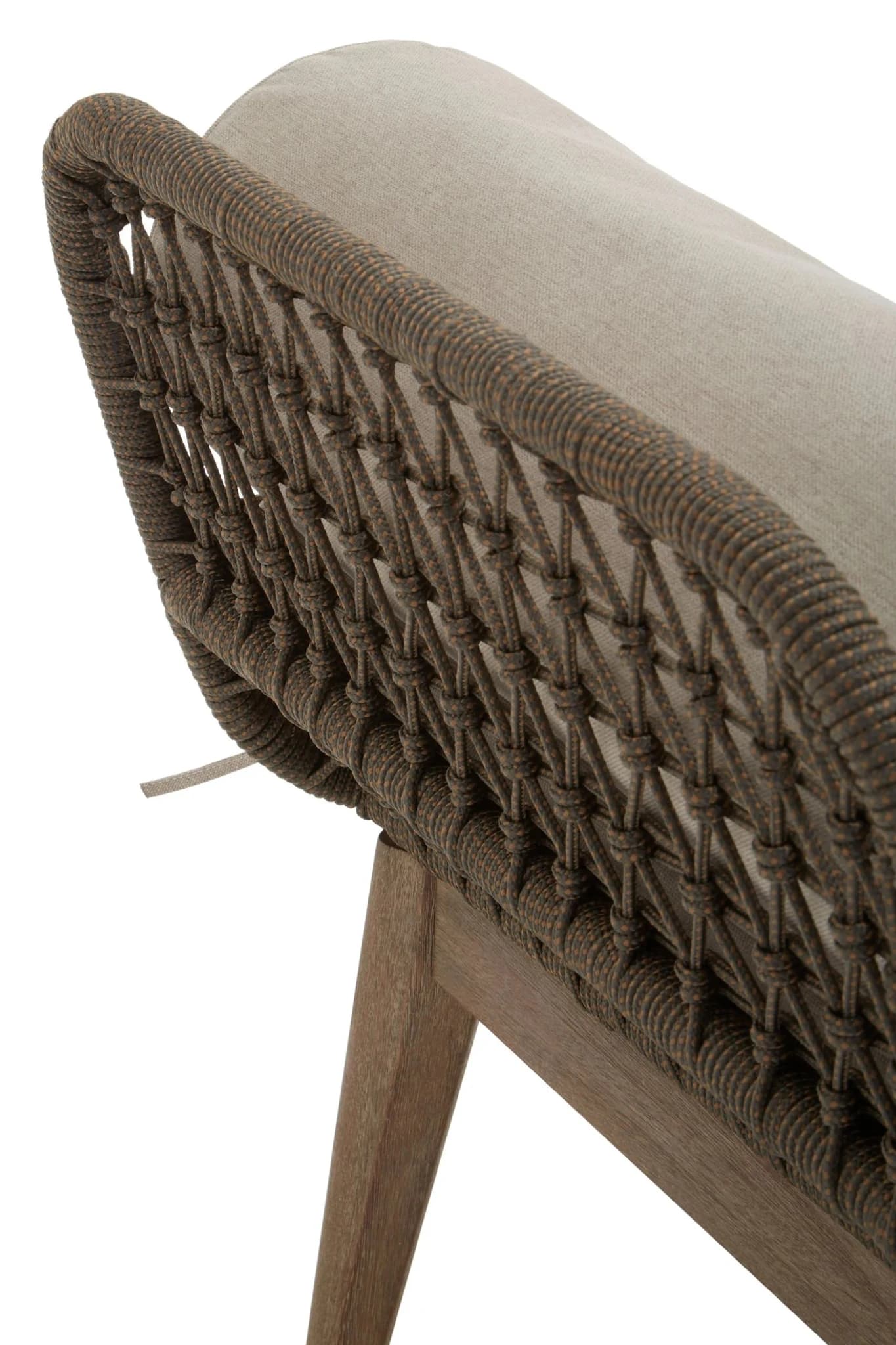 Opus Rope Woven Longue Bench with Cushions - Seating, photo 6 of 8