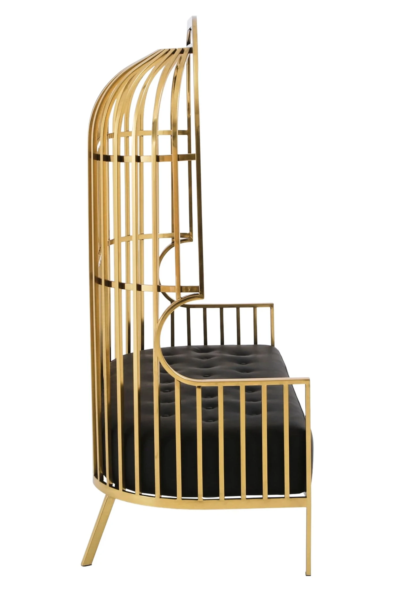 Eliza Gold Dome Cage Two Seat Sofa - Seating, photo 6 of 8