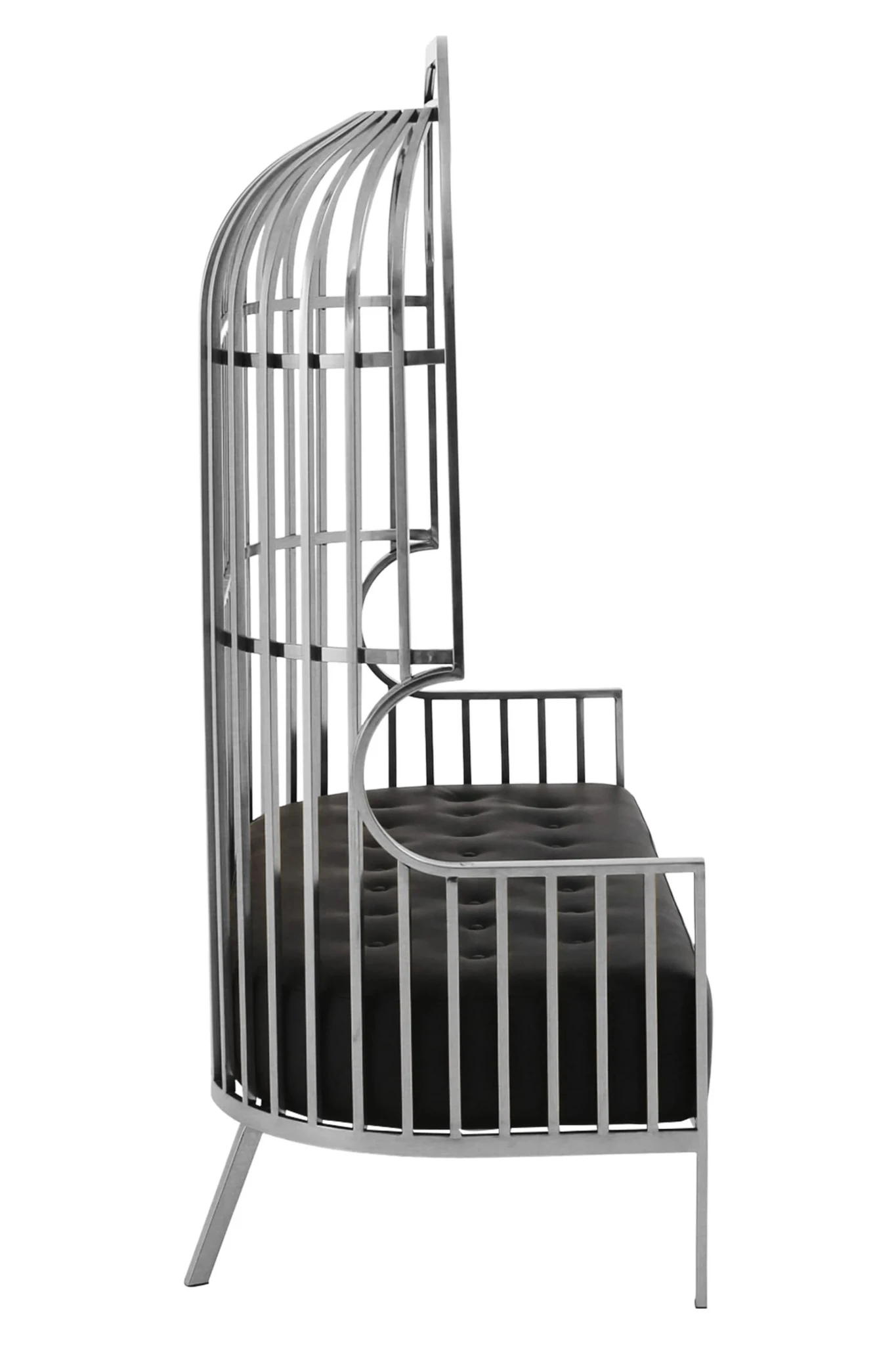 Eliza Silver Dome Cage Two Seat Sofa - Seating, photo 3 of 8