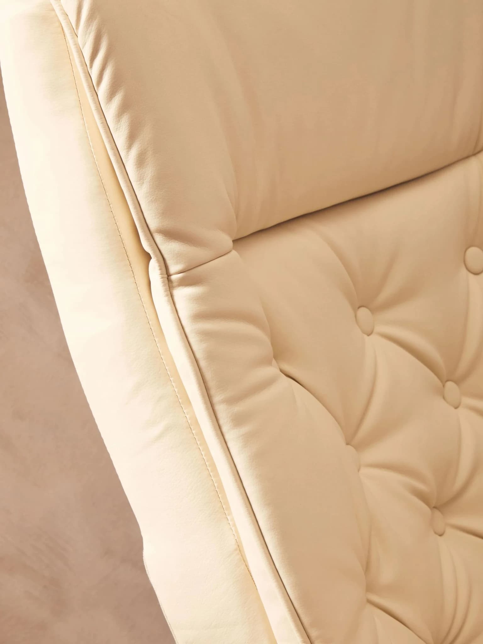 Warrington Ivory Leather Effect Recliner And Footstool - Seating, photo 3 of 8