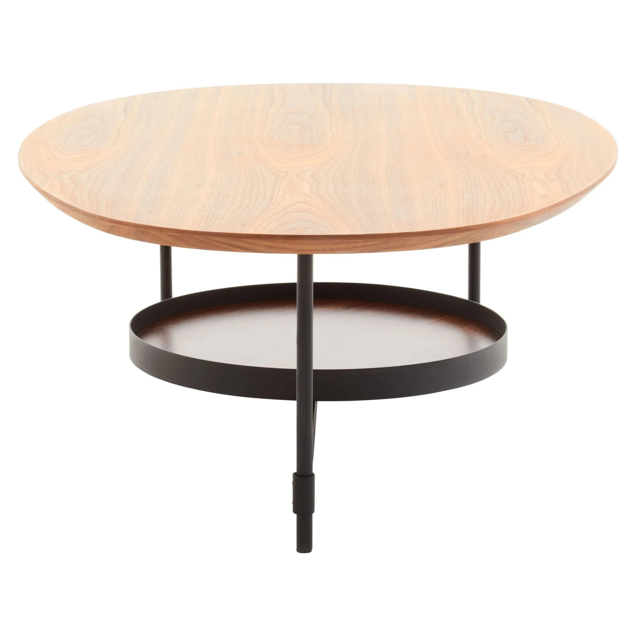 Doha Walnut Veneer Oval Coffee Table - Tables, photo 2 of 8