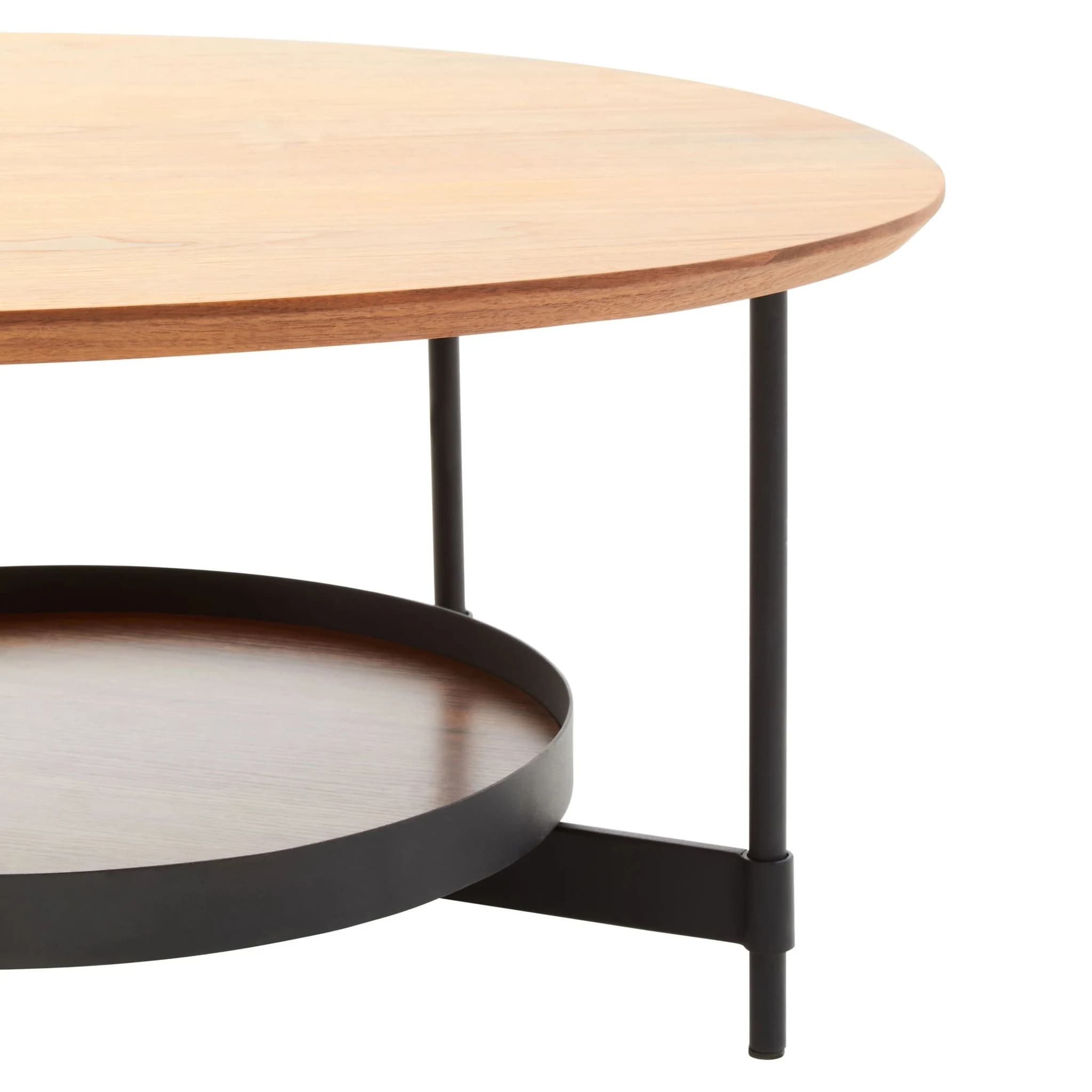 Doha Walnut Veneer Oval Coffee Table - Tables, photo 8 of 8