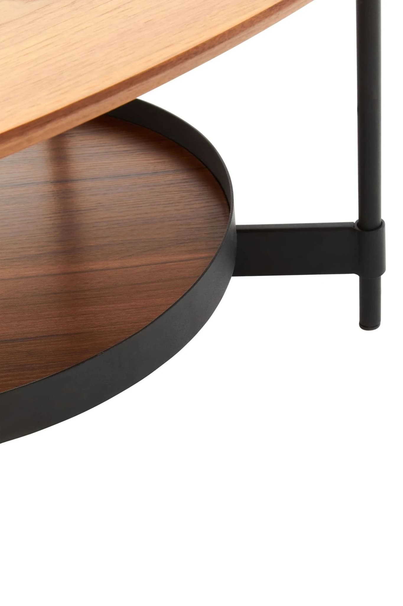 Doha Walnut Veneer Oval Coffee Table - Tables, photo 7 of 8