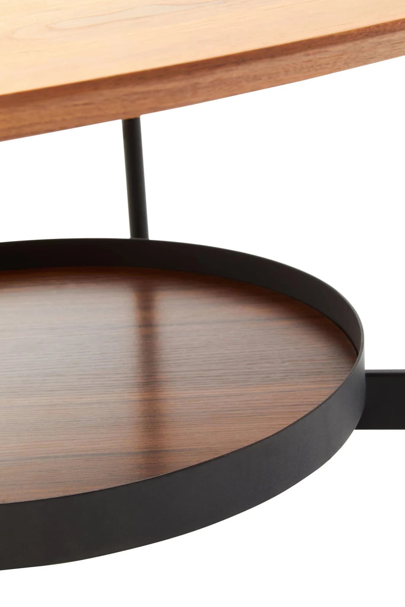 Doha Walnut Veneer Oval Coffee Table - Tables, photo 4 of 8