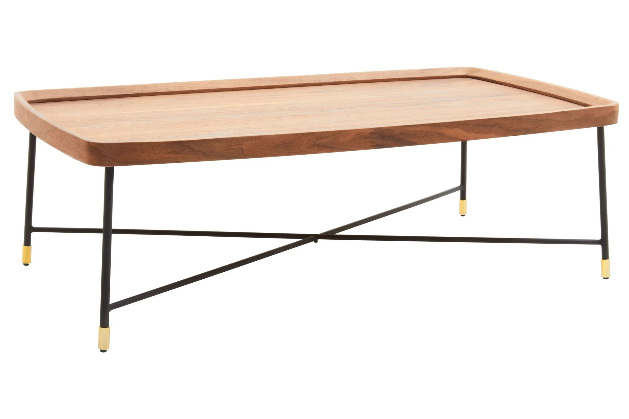Doha Walnut Veneer Rectangular Coffee Table - Tables, photo 3 of 7